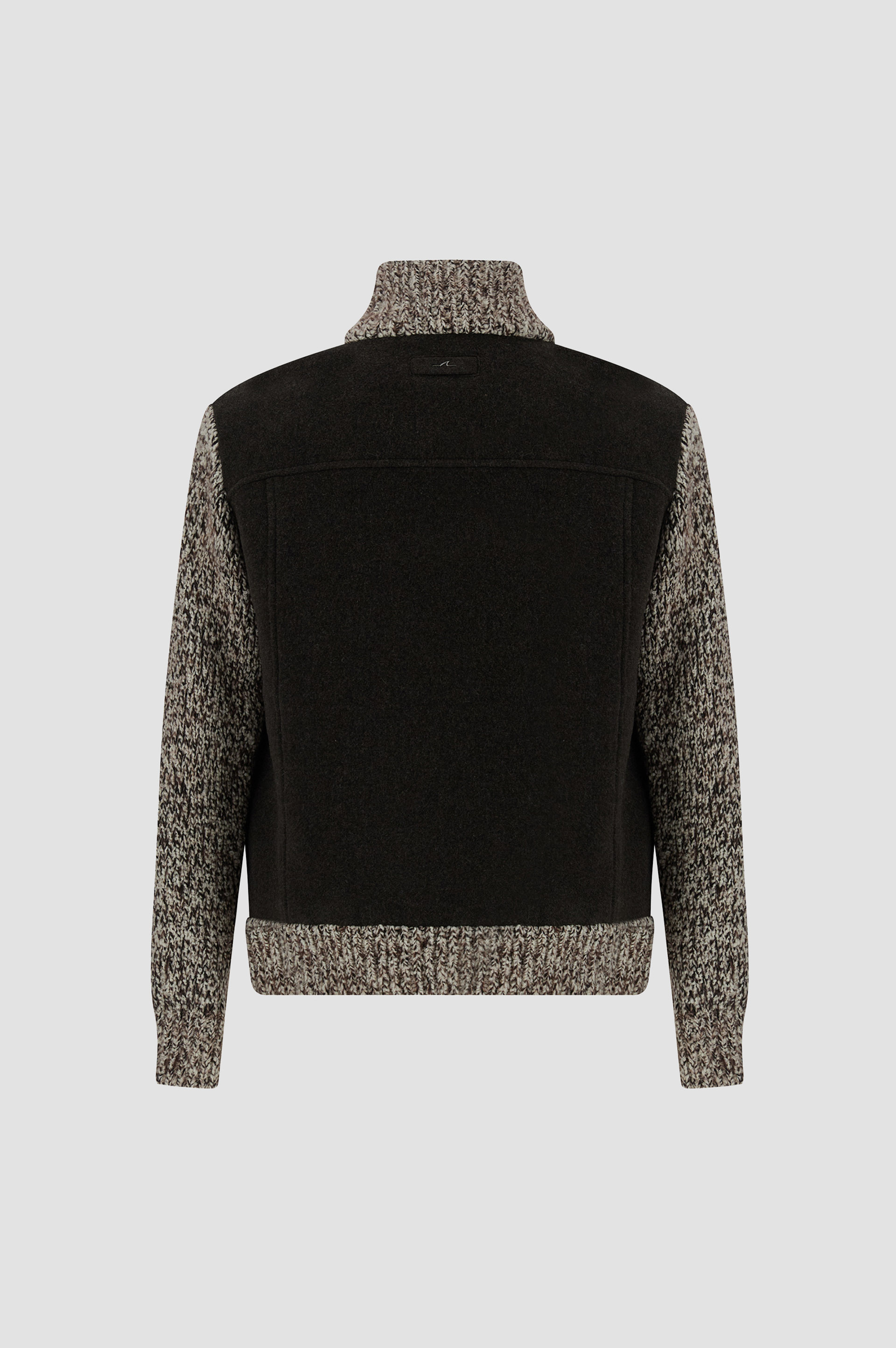 Jersey h&iacute;brido con cremallera de lana y alpaca image number 6