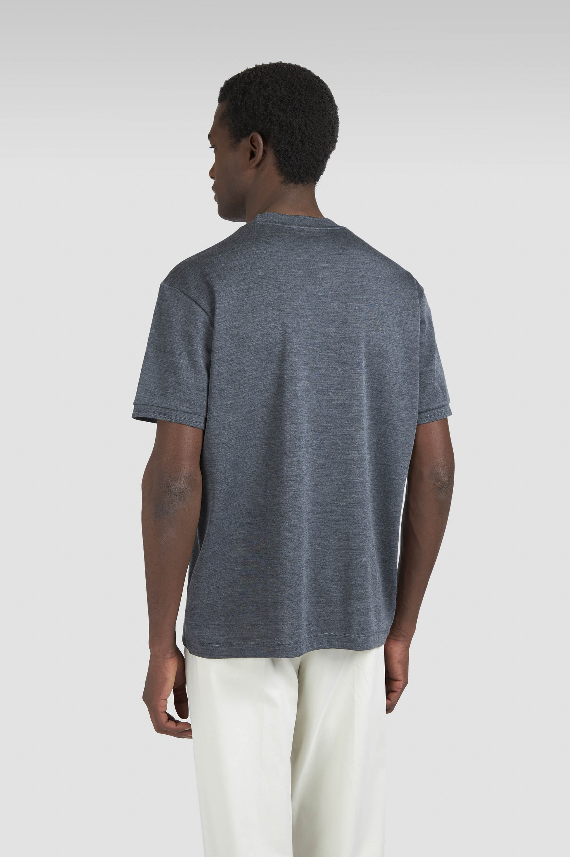 Wool and silk T-shirt image number 3 Wool and silk T-shirt image number 3