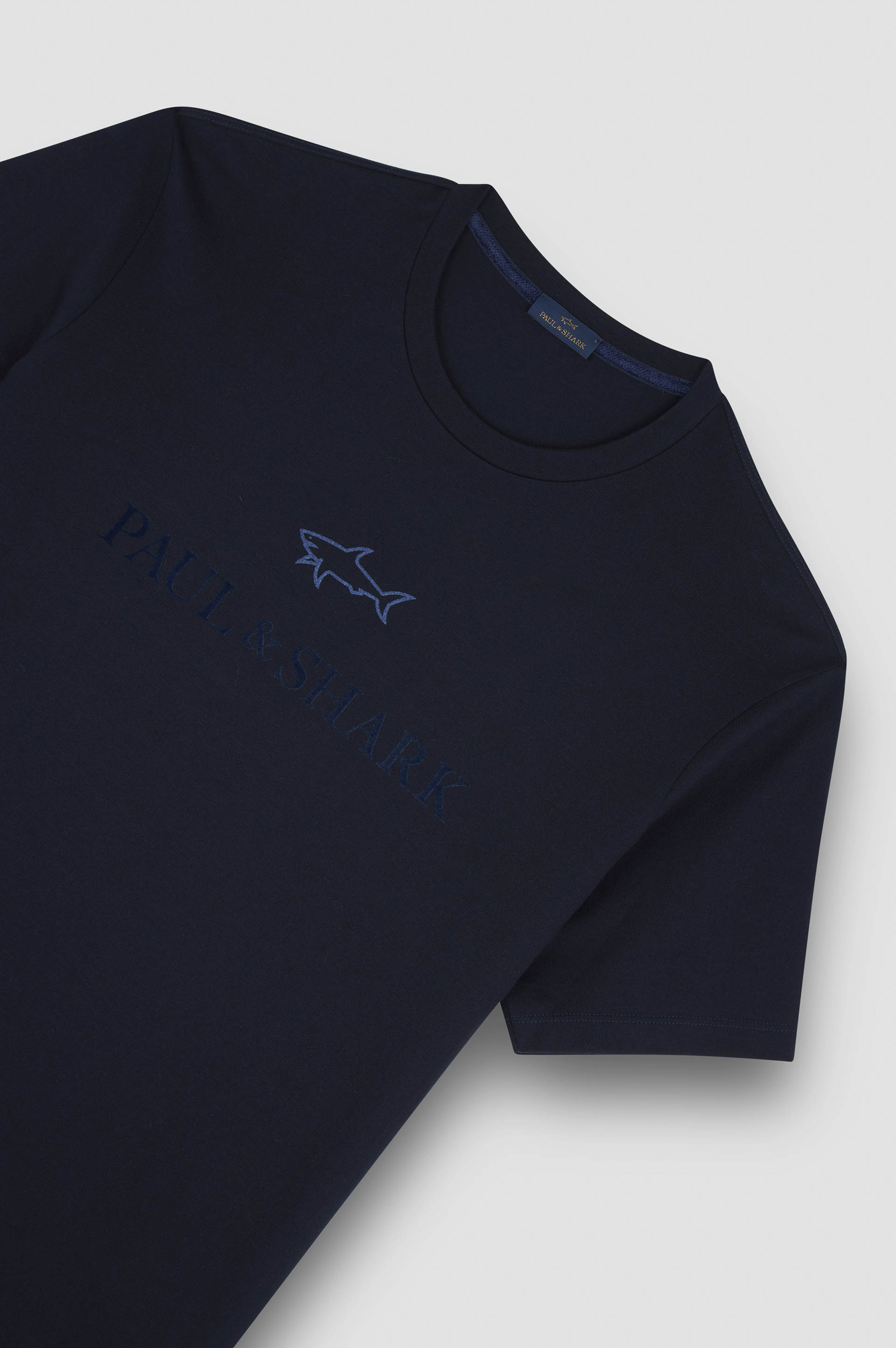 Cotton jersey T-shirt with logo print | Paul & Shark