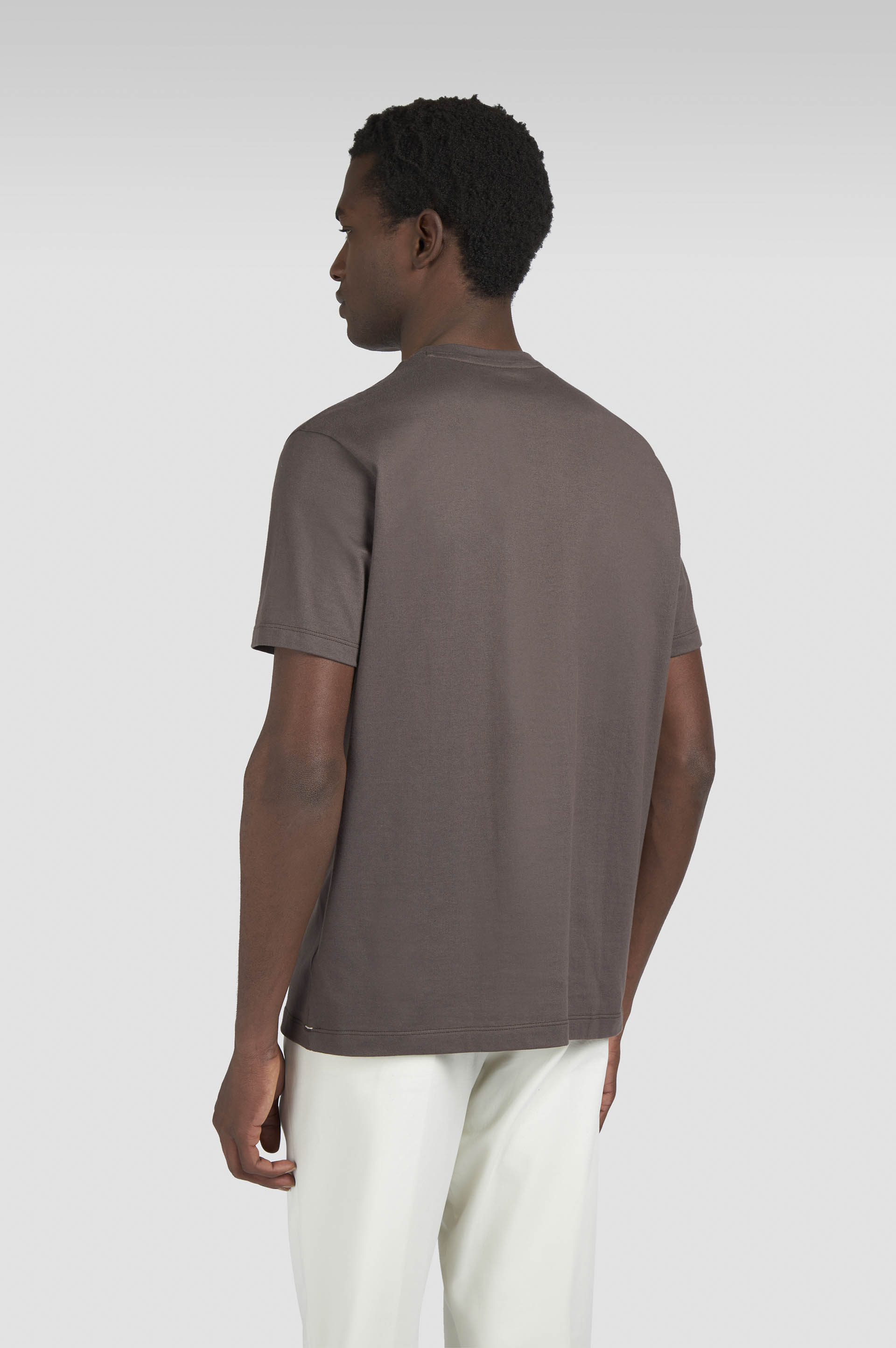 Cotton jersey T-shirt with logo print image number 3 Cotton jersey T-shirt with logo print image number 3