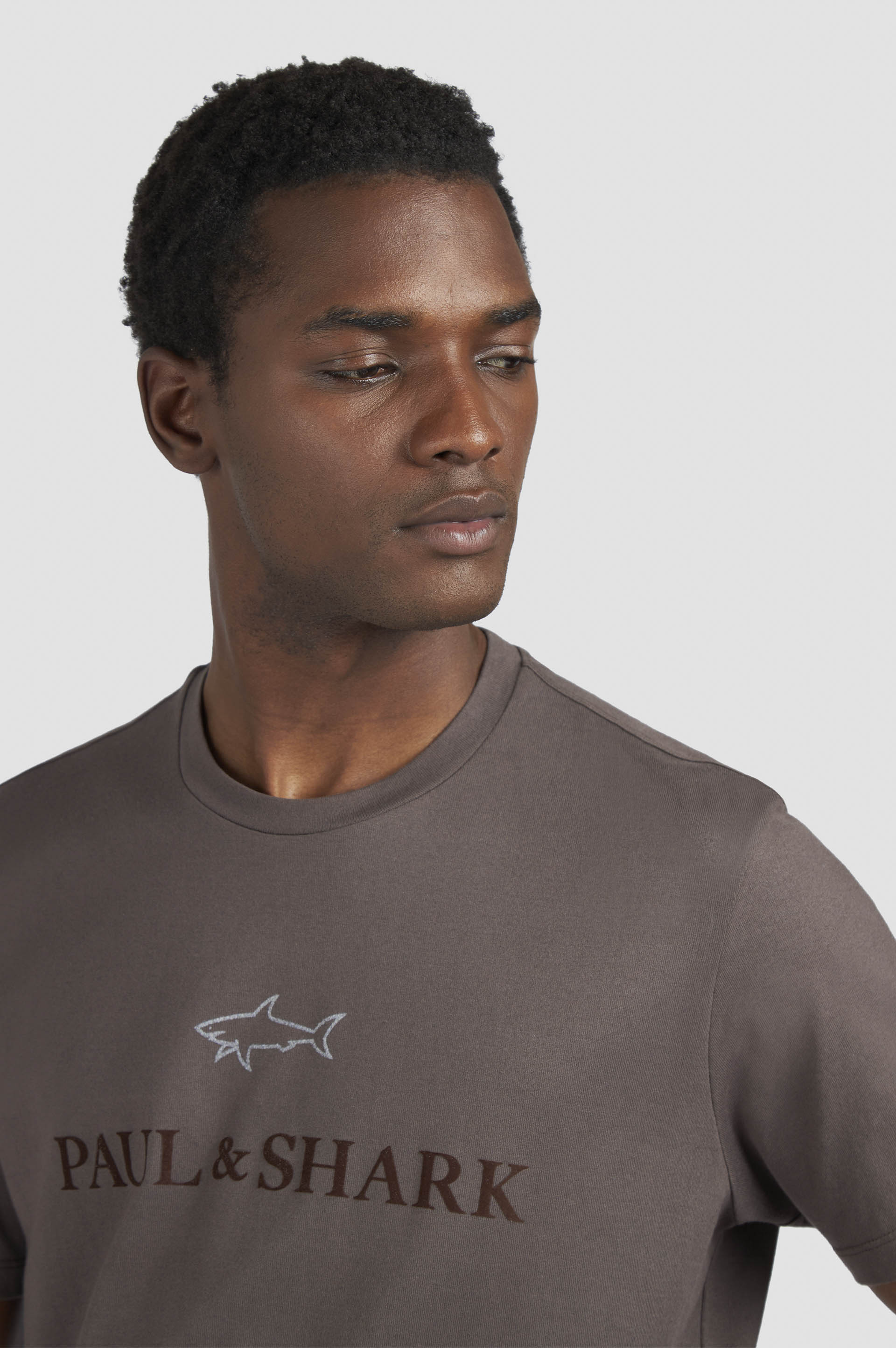 Cotton jersey T-shirt with logo print image number 4 Cotton jersey T-shirt with logo print image number 4