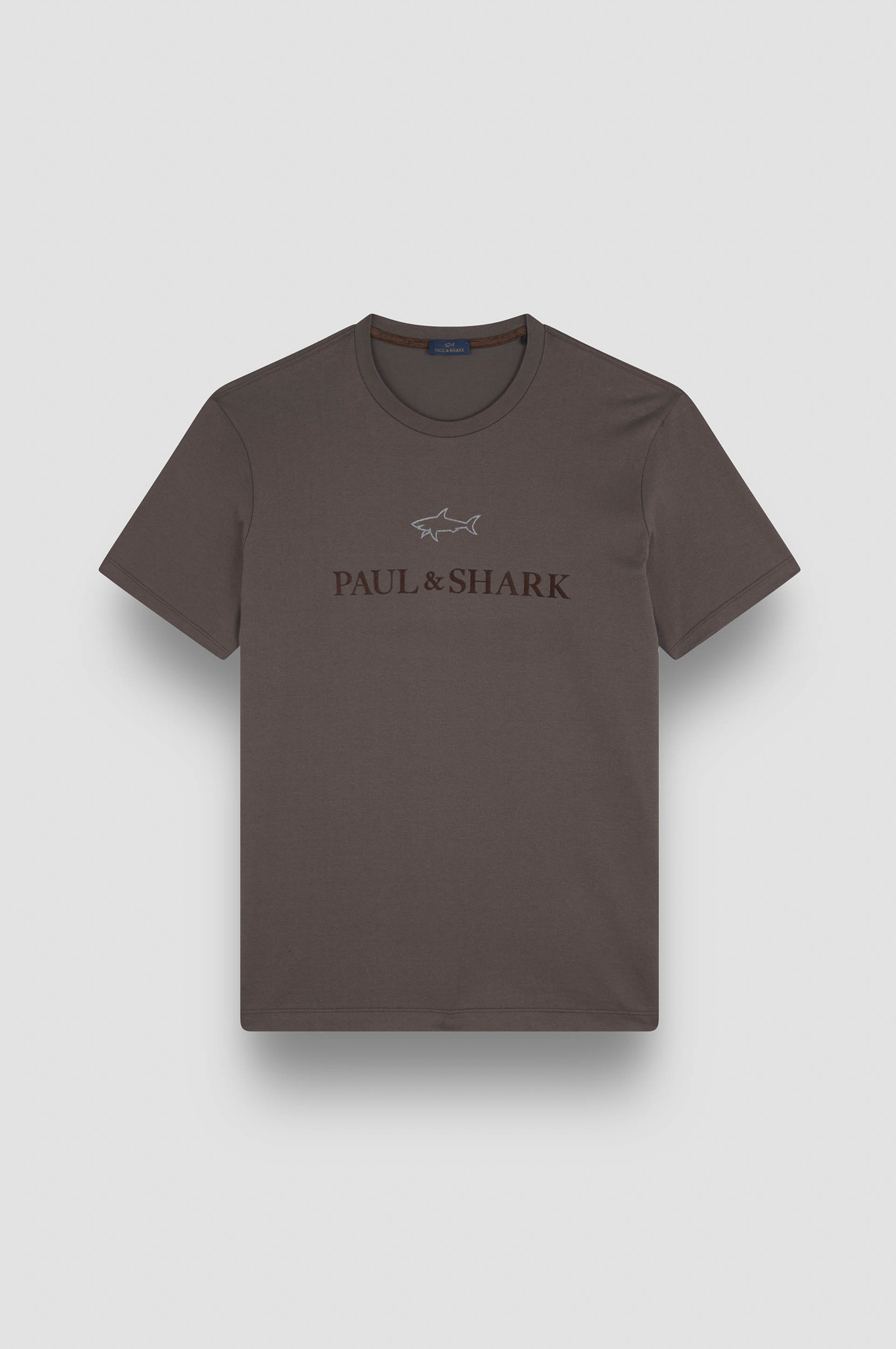 Cotton jersey T-shirt with logo print image number 1 Cotton jersey T-shirt with logo print image number 1