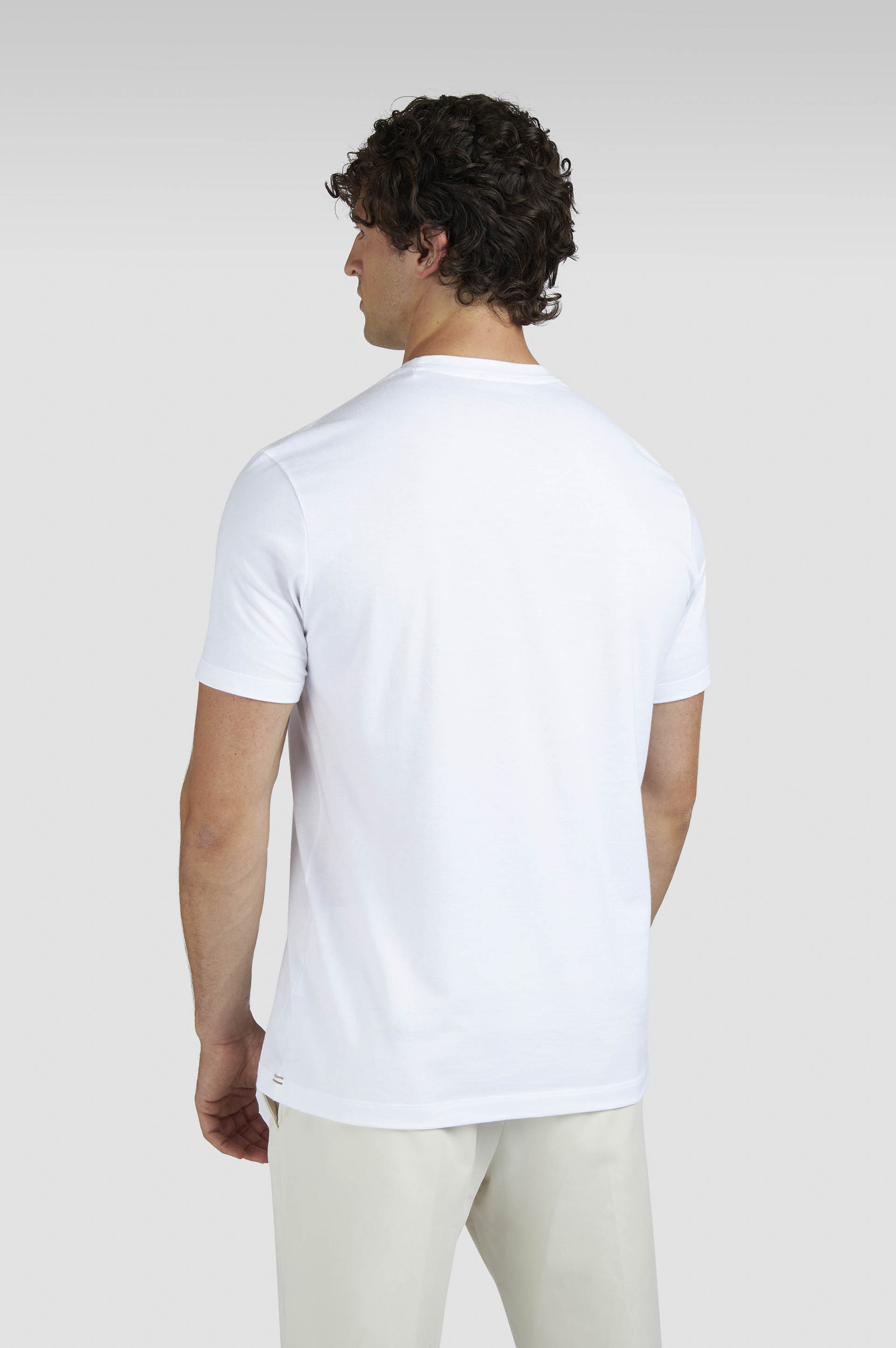 Cotton jersey T-shirt with logo print image number 3 Cotton jersey T-shirt with logo print image number 3