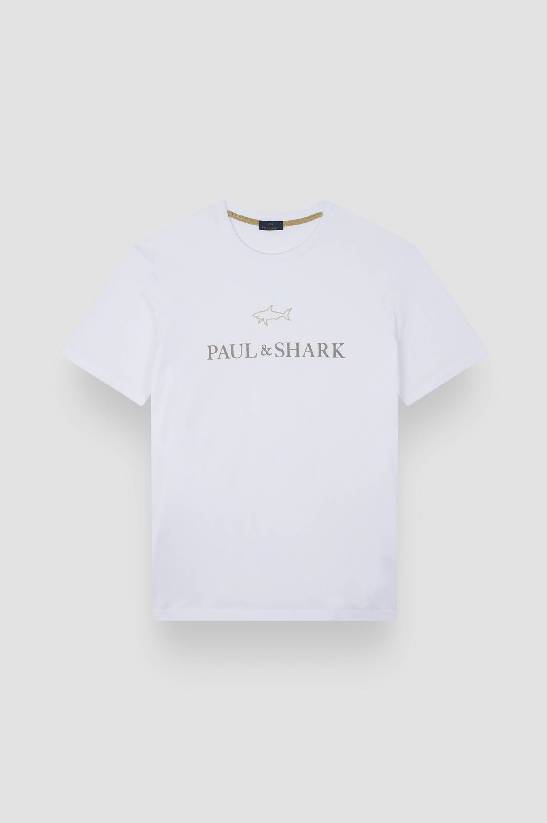 Cotton jersey T-shirt with logo print image number 1 Cotton jersey T-shirt with logo print image number 1