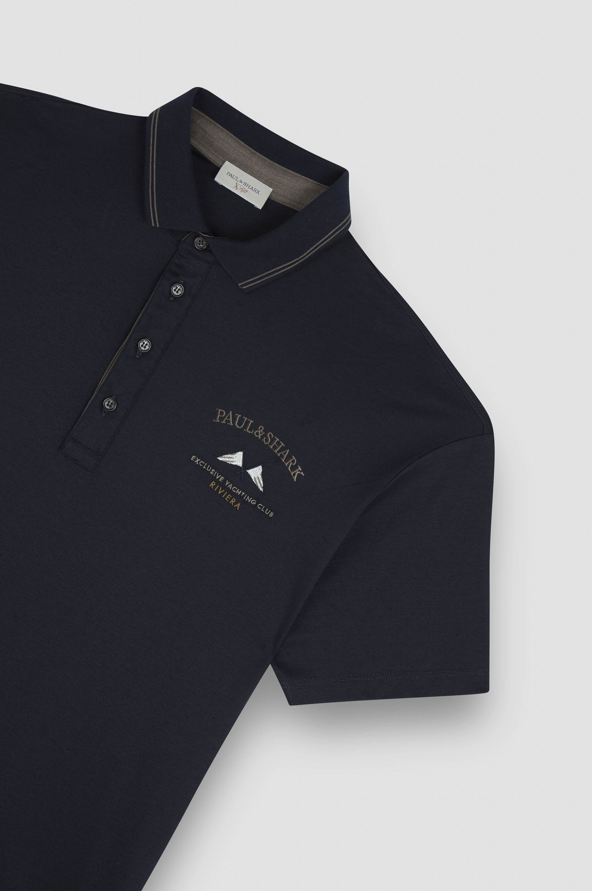 X-Soft Interlock cotton polo shirt with embroidery image number 5 X-Soft Interlock cotton polo shirt with embroidery image number 5