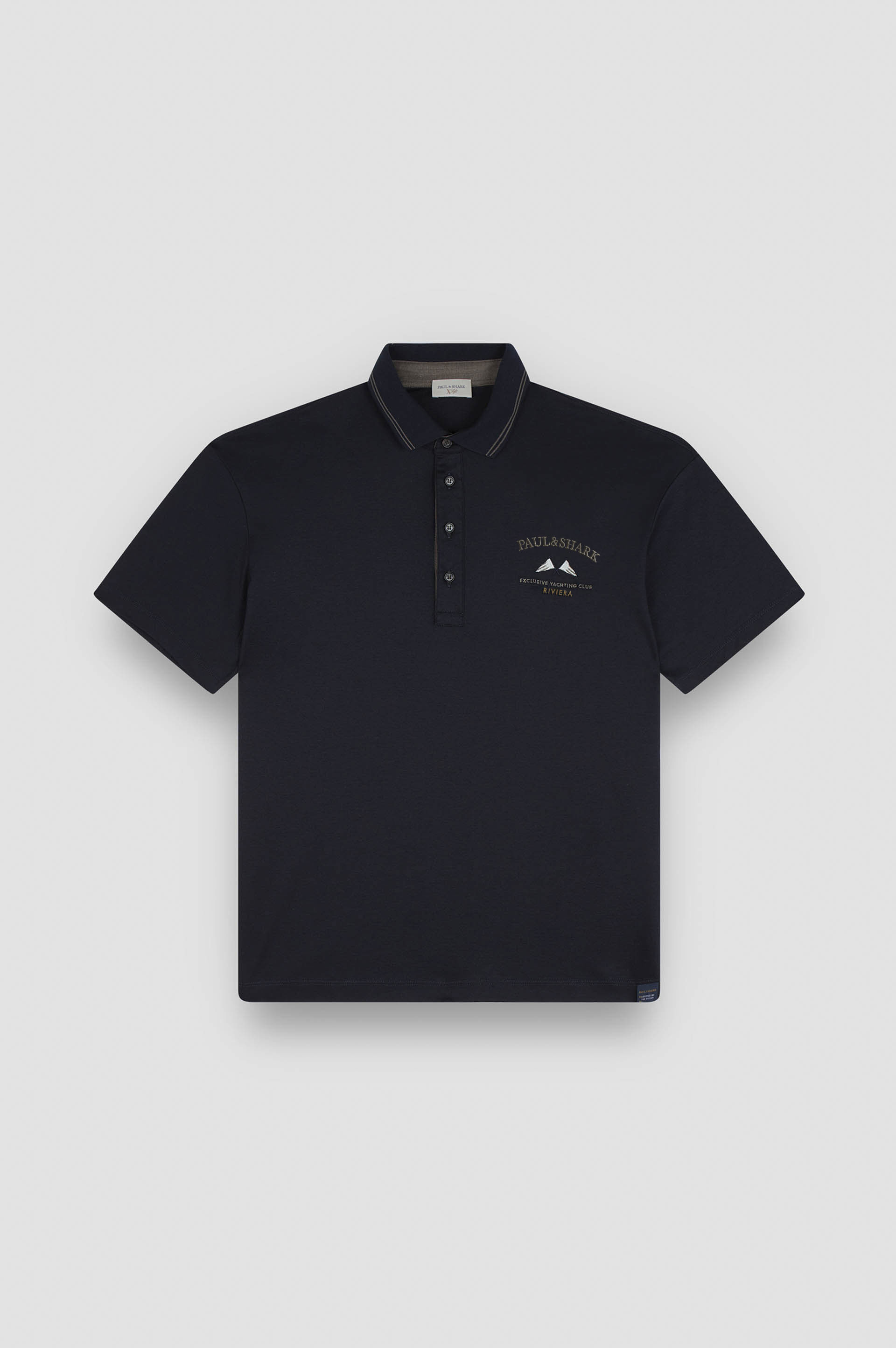 X-Soft Interlock cotton polo shirt with embroidery image number 1 X-Soft Interlock cotton polo shirt with embroidery image number 1