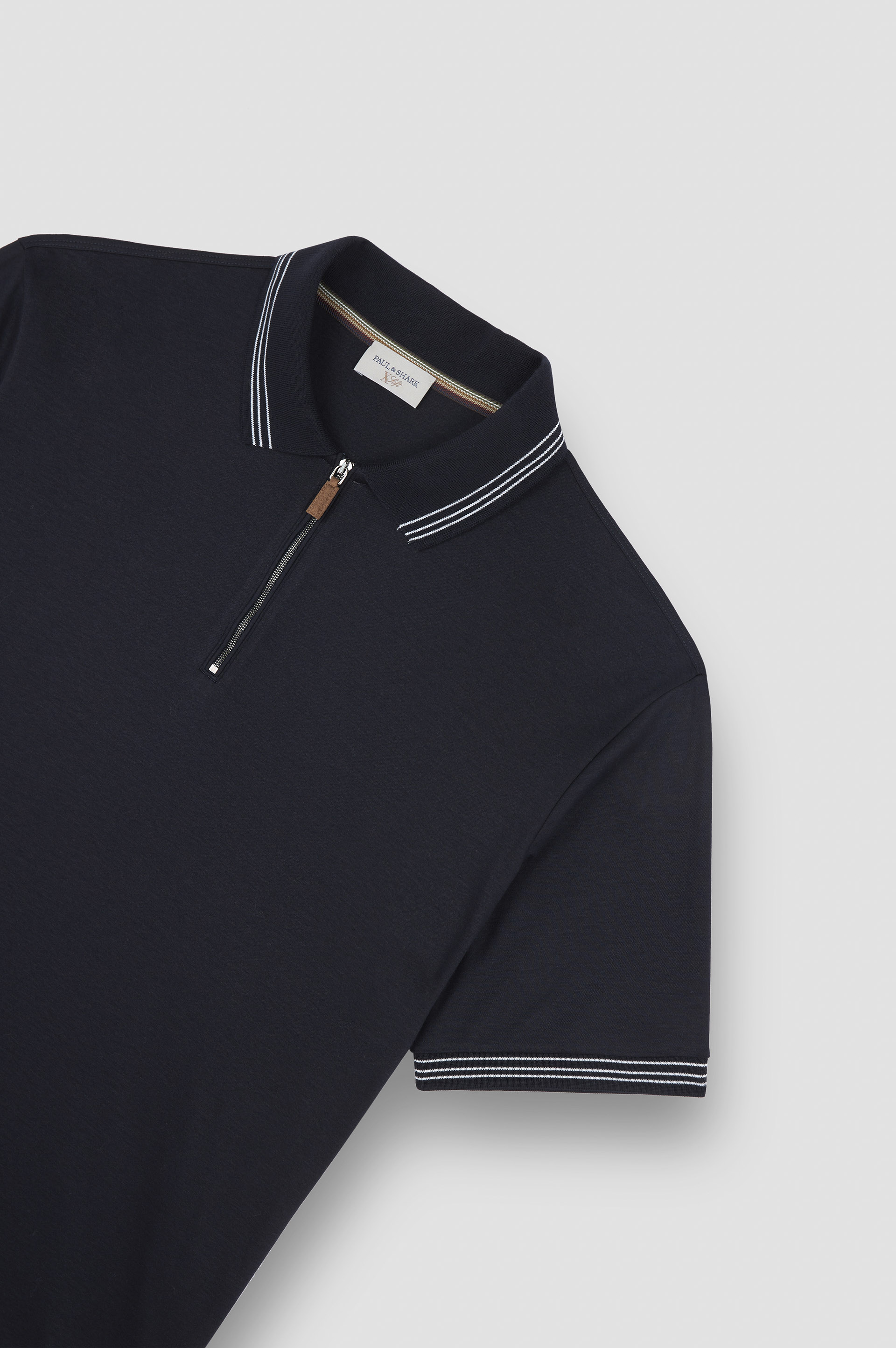 Polo X-Soft in cotone Interlock con profili a righe image number 5 Polo X-Soft in cotone Interlock con profili a righe image number 5