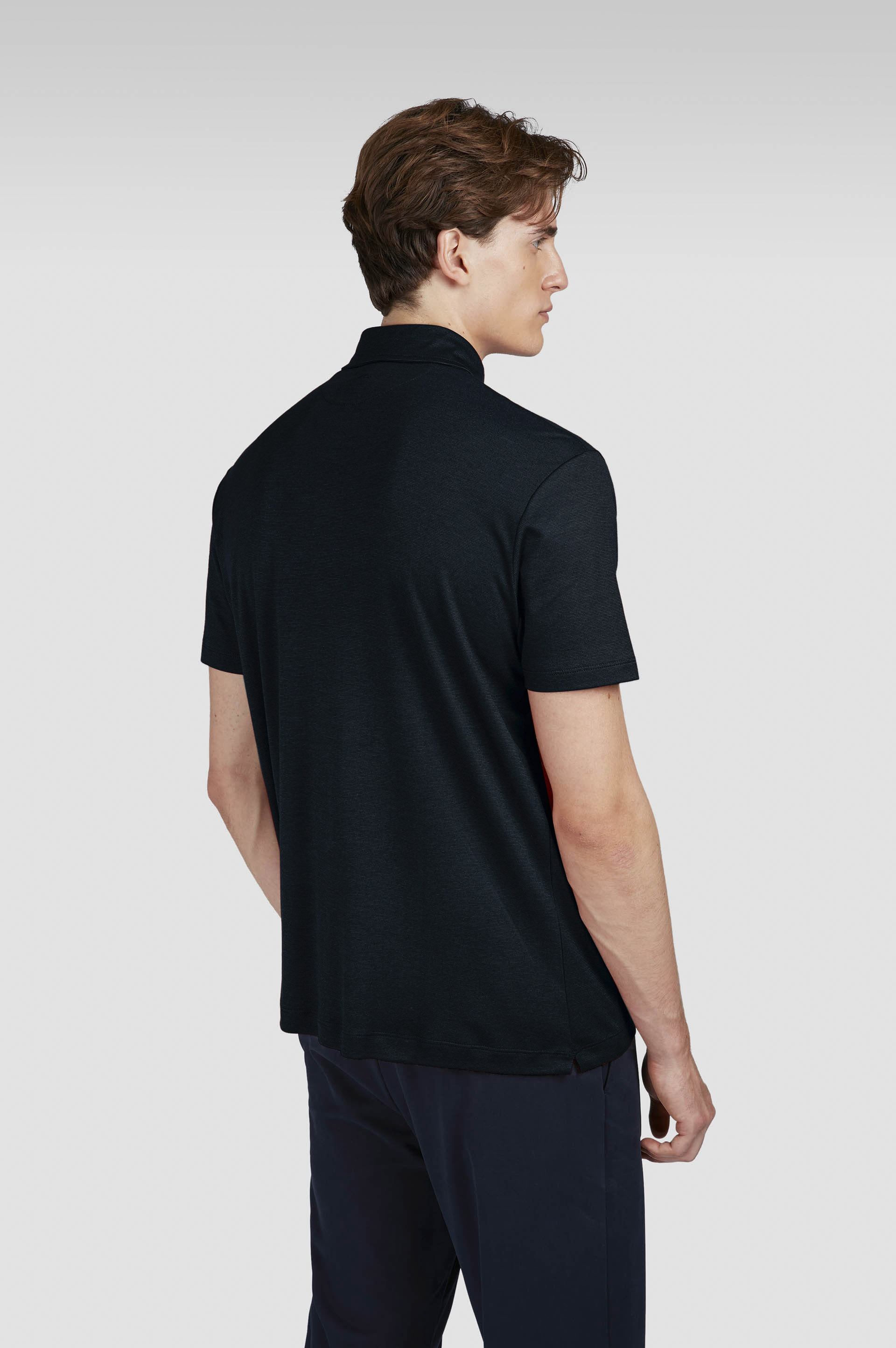 X-Soft Interlock cotton polo shirt image number 3 X-Soft Interlock cotton polo shirt image number 3