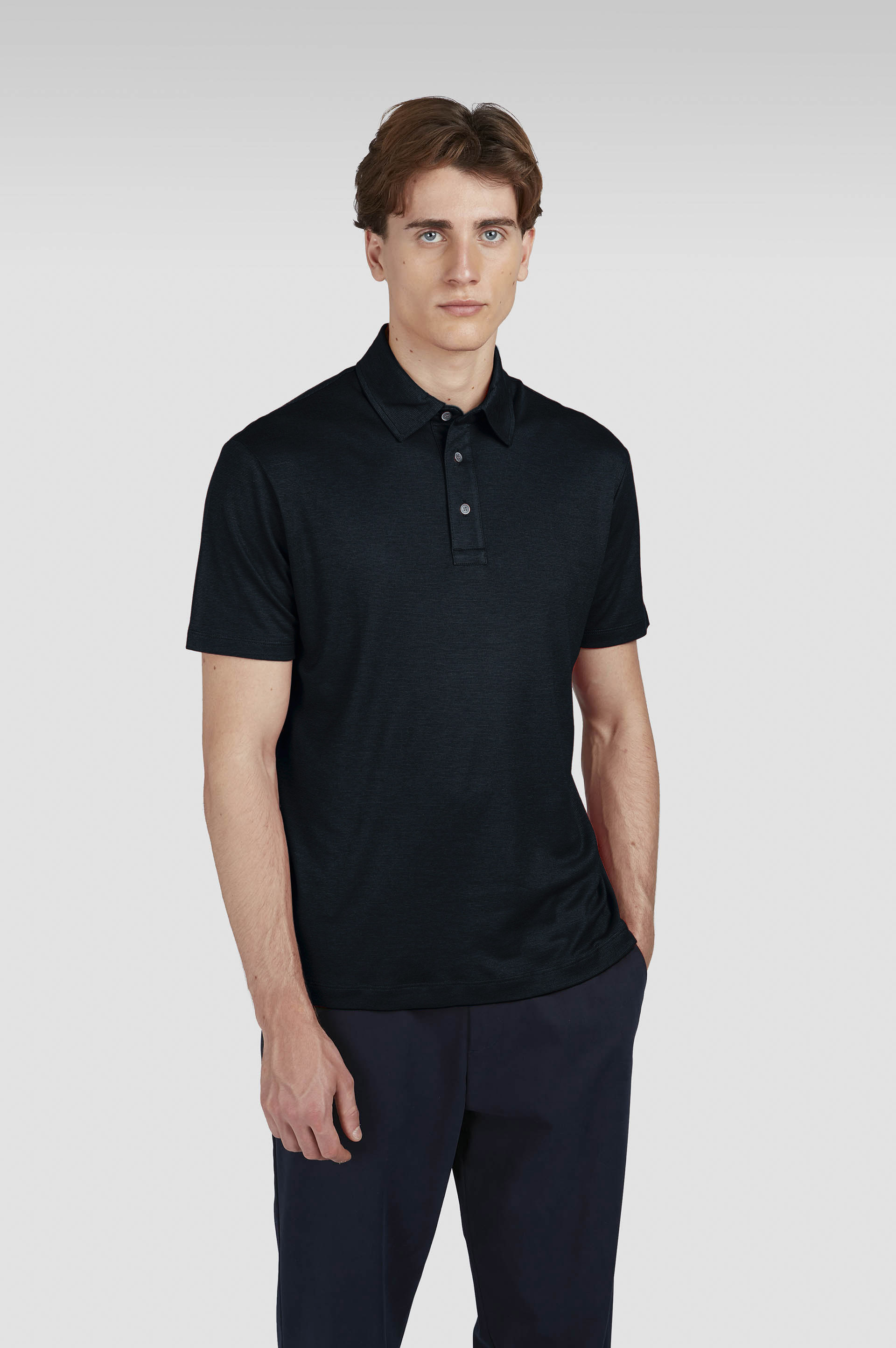 X-Soft Interlock cotton polo shirt image number 0 X-Soft Interlock cotton polo shirt image number 0