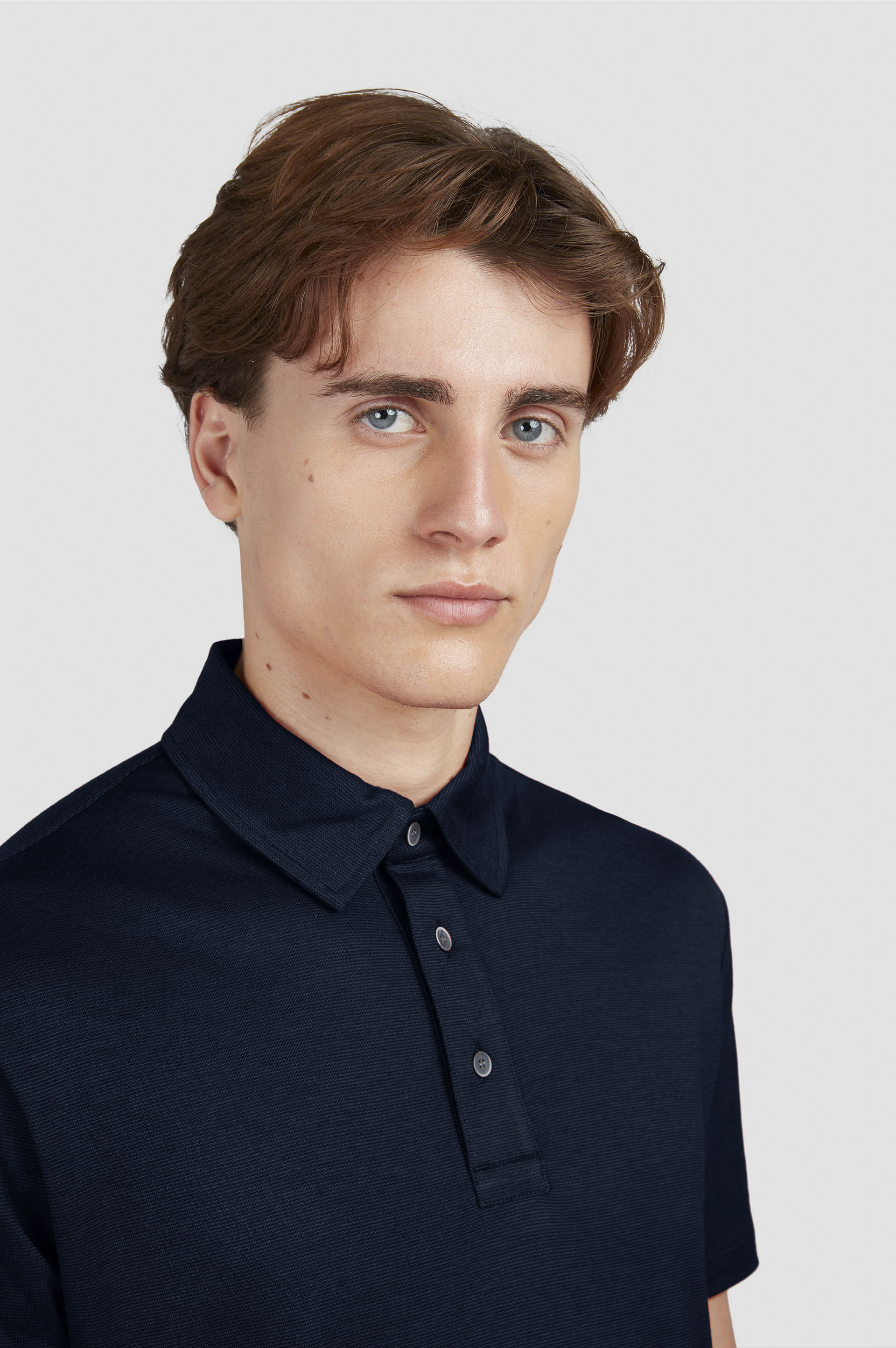 Polo X-Soft de algodón Interlock image number 4 Polo X-Soft de algodón Interlock image number 4