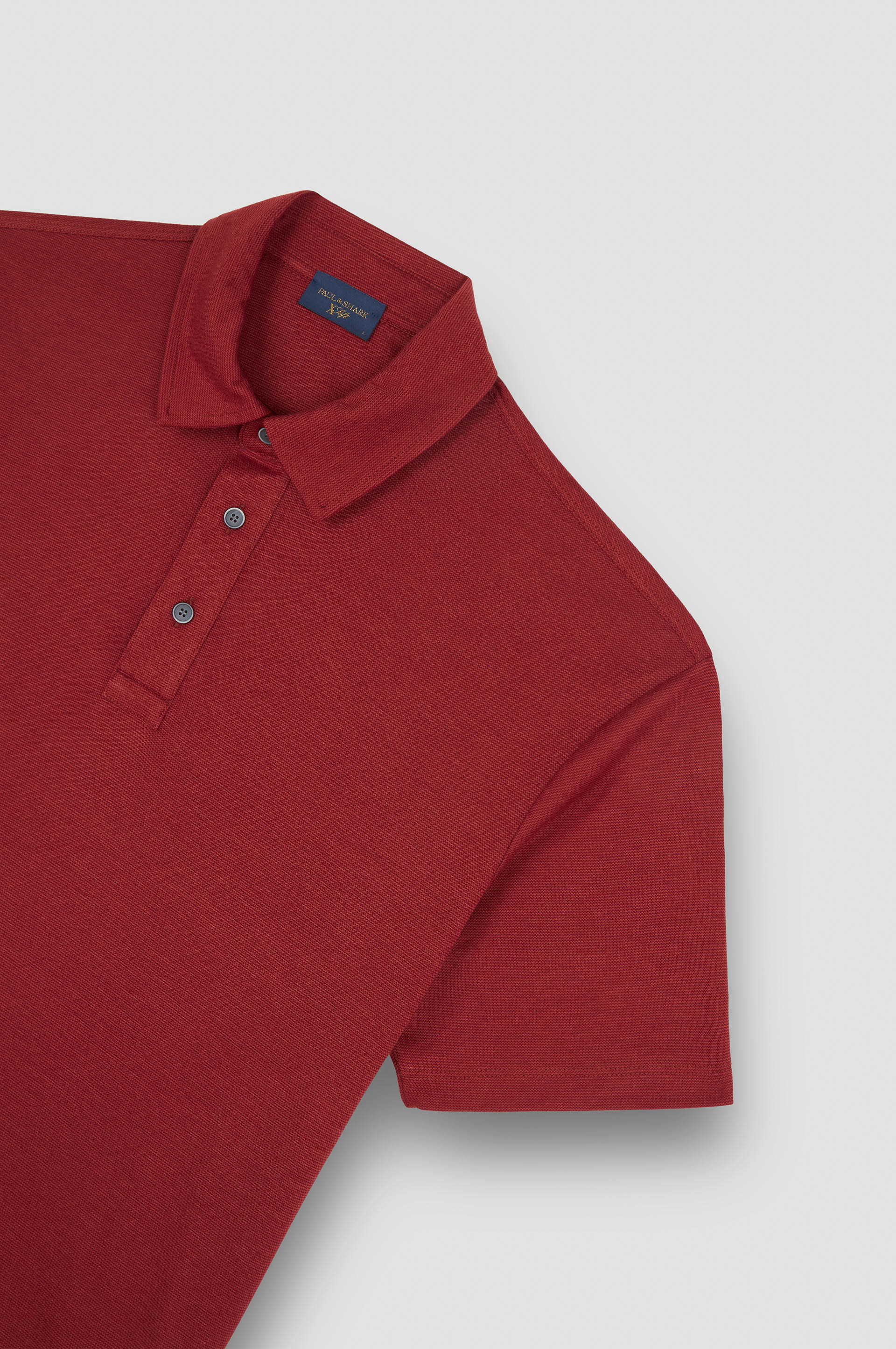 X-Soft Interlock cotton polo shirt image number 5 X-Soft Interlock cotton polo shirt image number 5