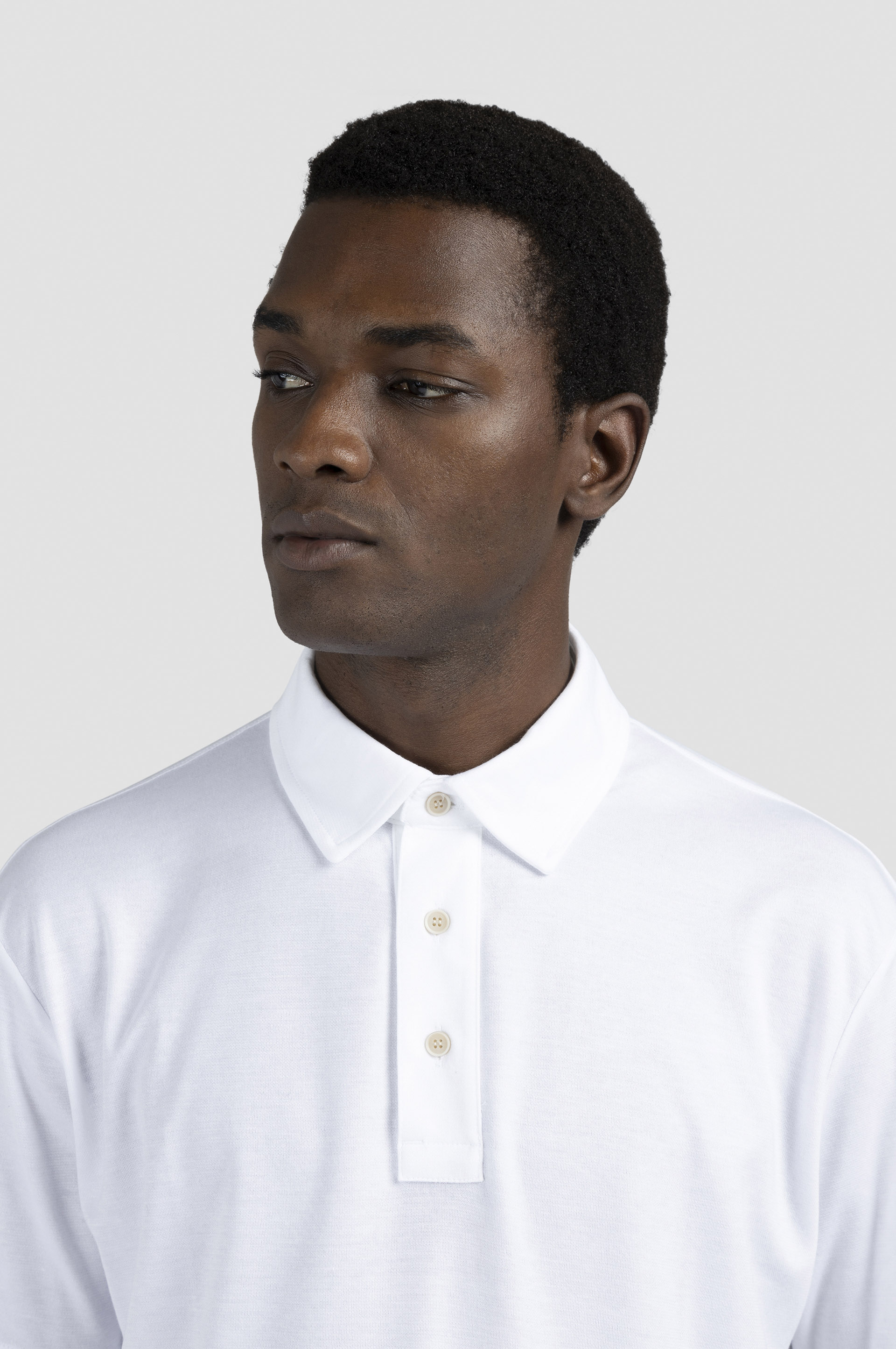 X-Soft Interlock cotton polo shirt image number 4 X-Soft Interlock cotton polo shirt image number 4