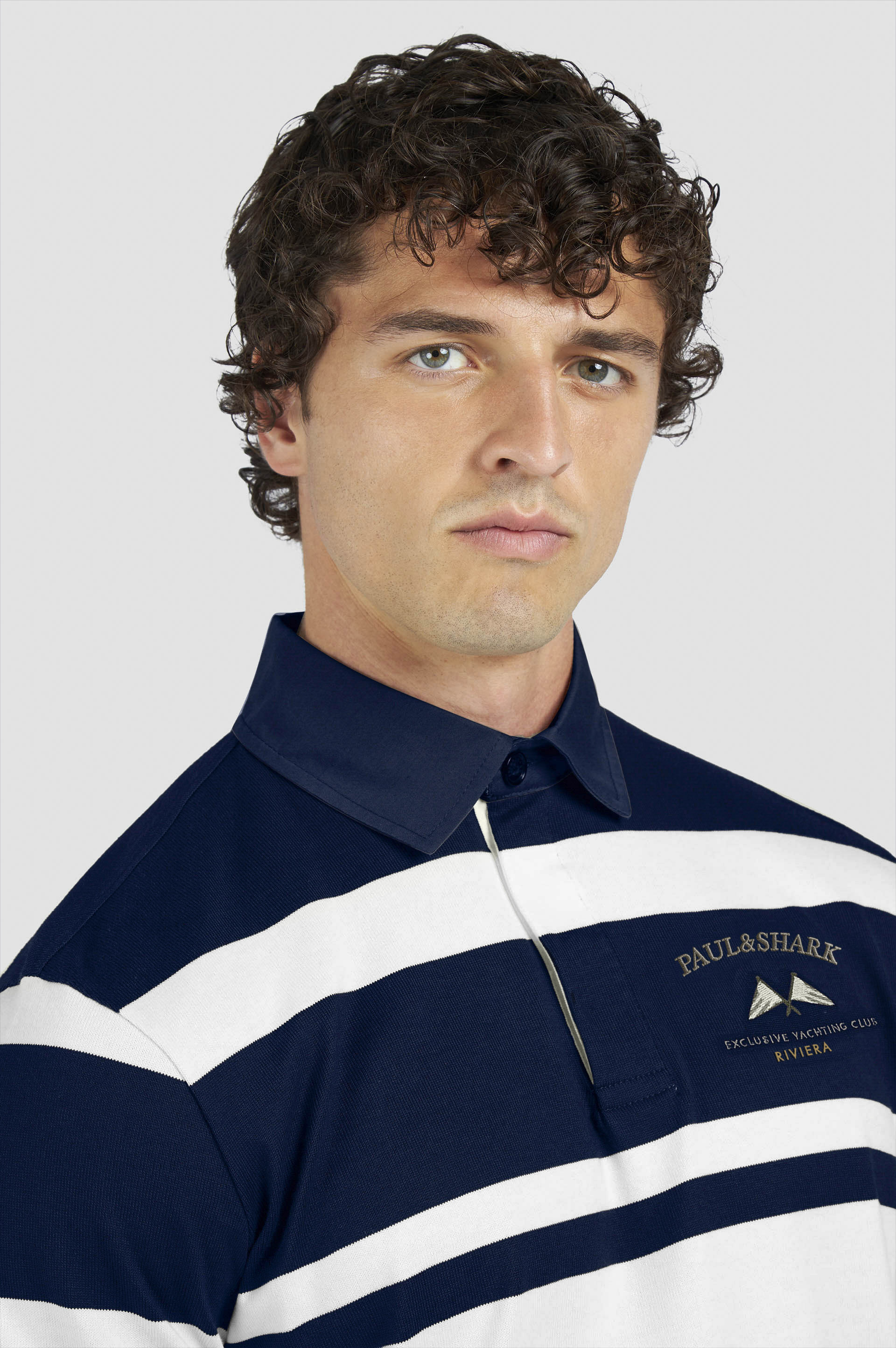 Polo rugby en jersey de coton avec broderie image number 4