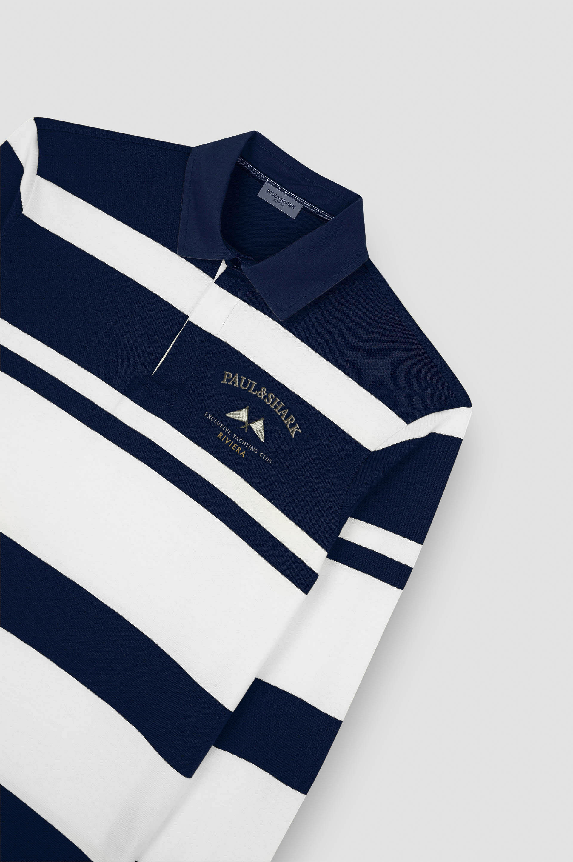 Polo rugby en jersey de coton avec broderie image number 5