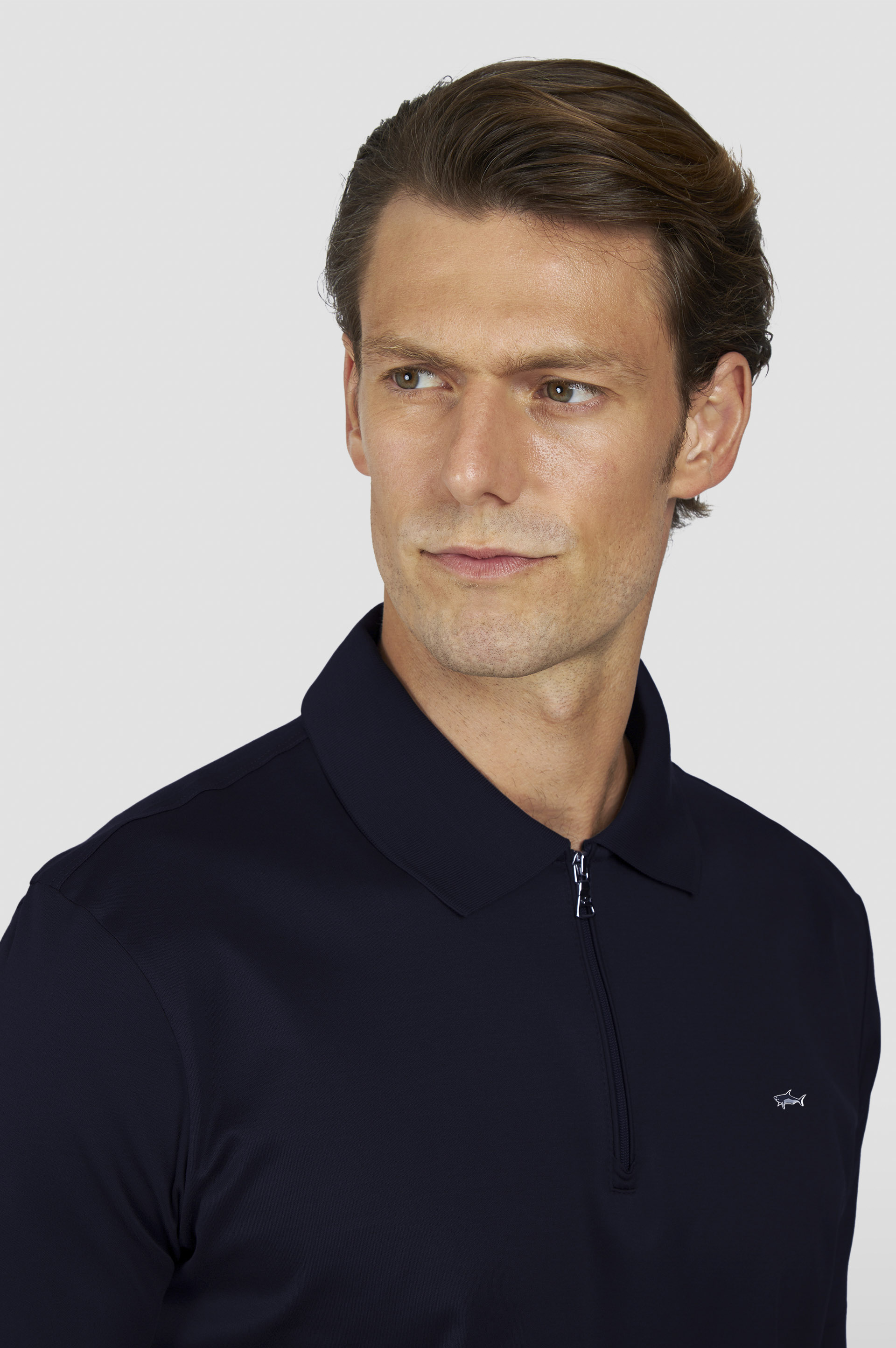 Поло с молнией из хлопка Aqua Touch image number 4