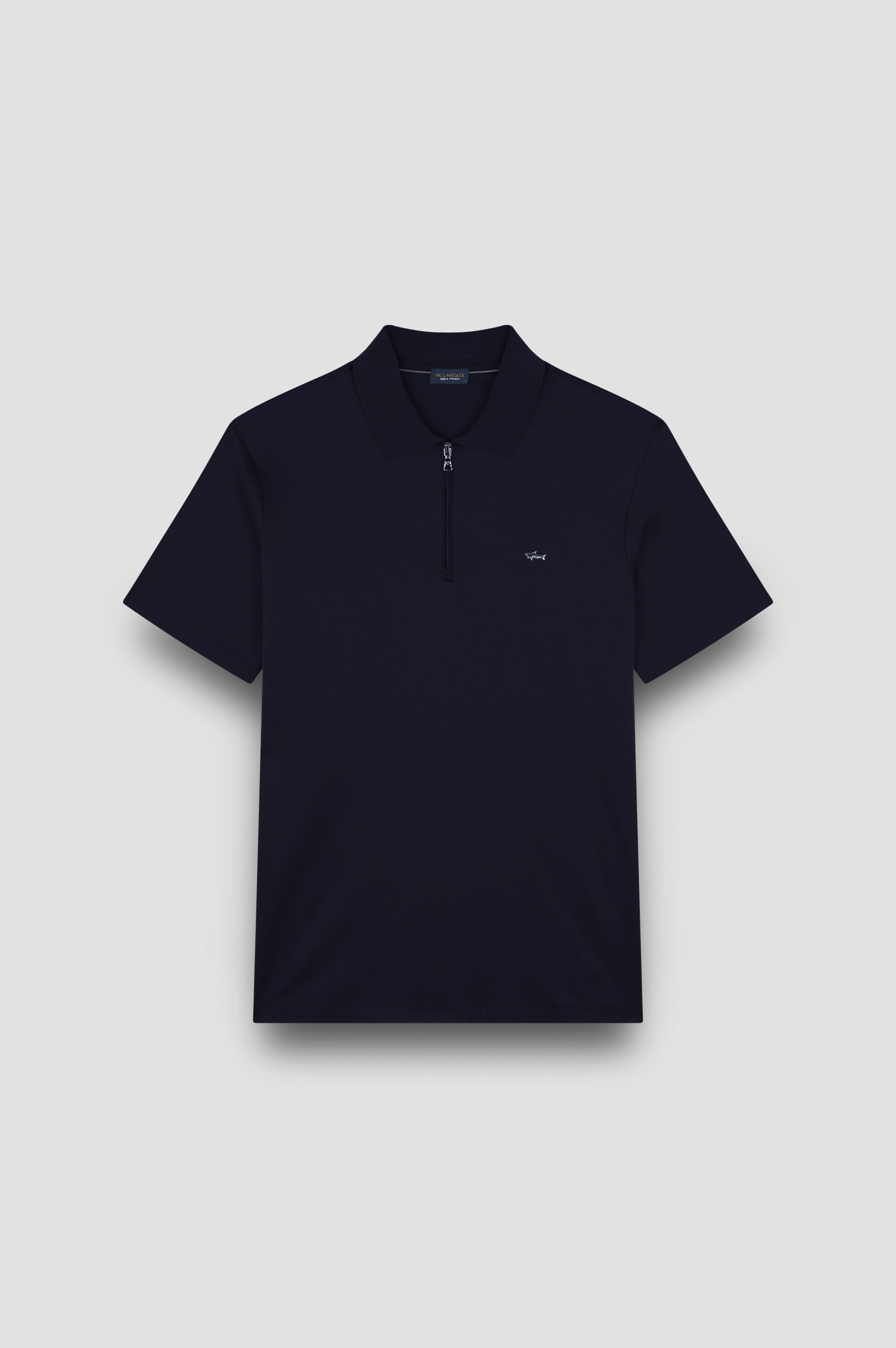 Поло с молнией из хлопка Aqua Touch image number 1