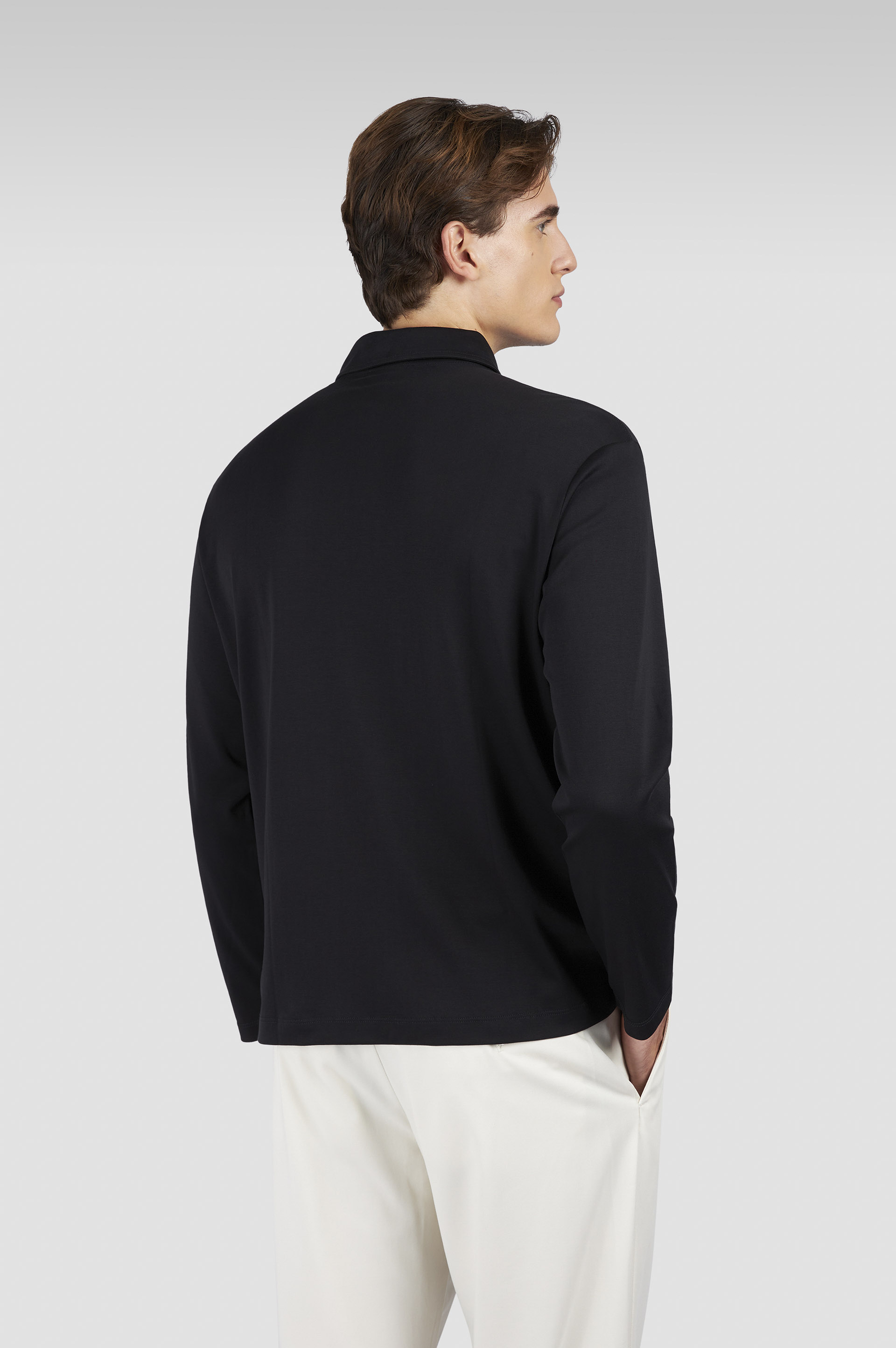 Polo en jersey de coton Supima® avec broderie Shark Fin image number 3