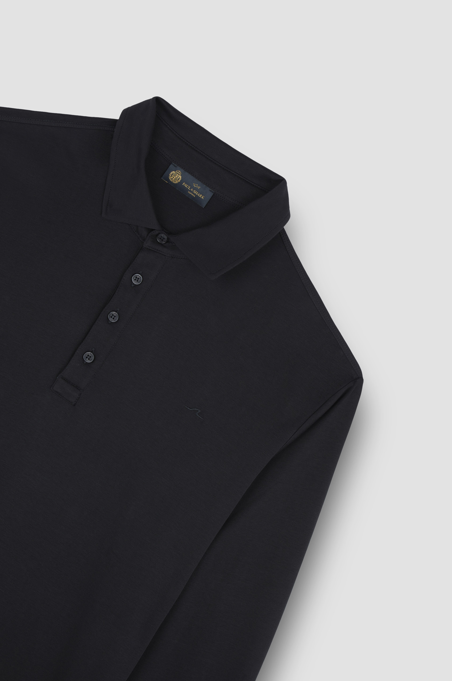 Polo en jersey de coton Supima® avec broderie Shark Fin image number 5