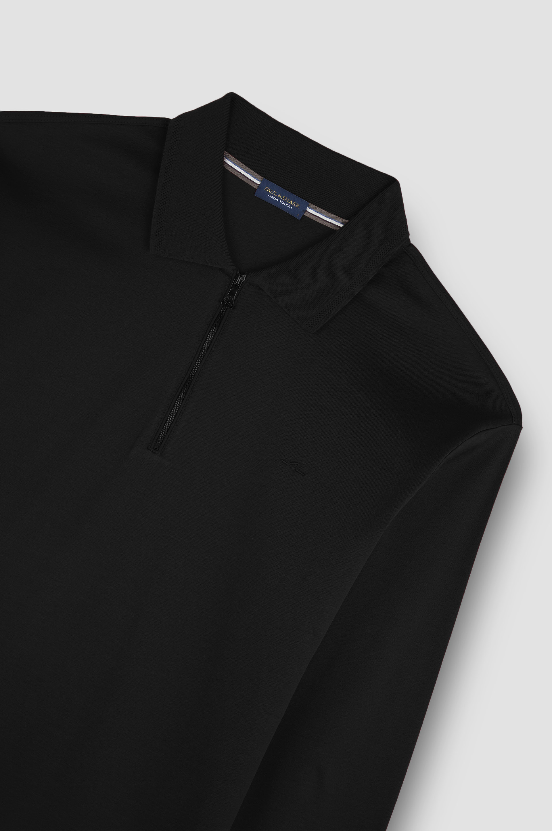 Polo con cremallera de algodón Aqua Touch image number 5