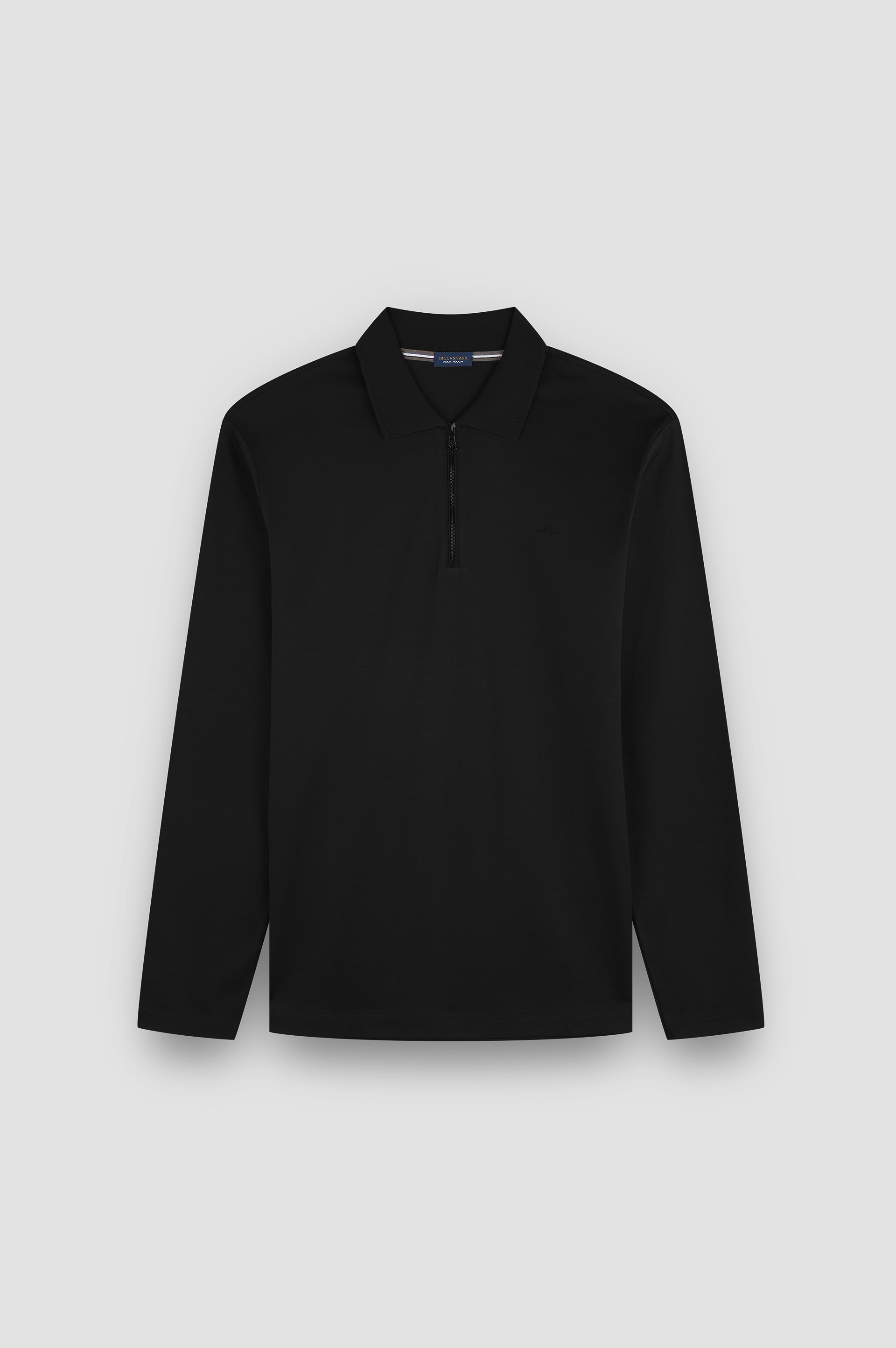 Polo con cremallera de algodón Aqua Touch image number 1