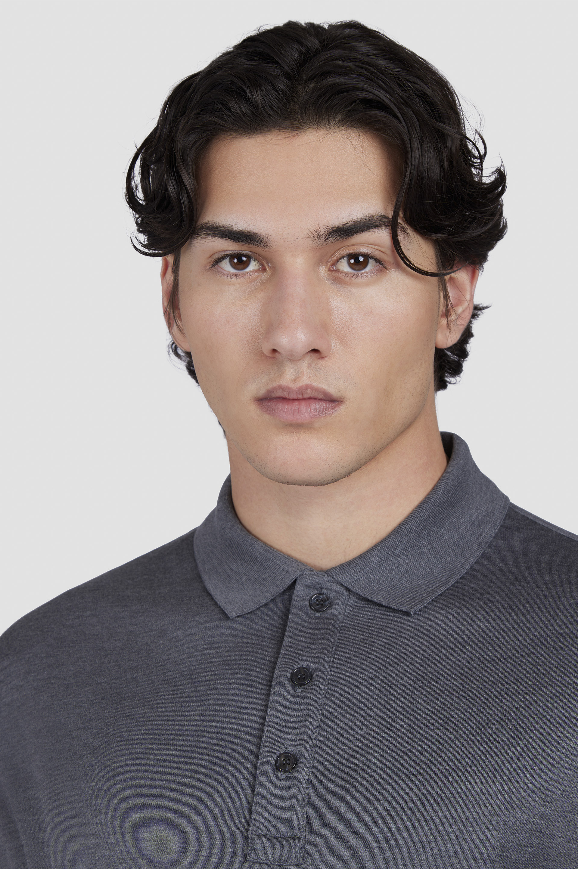 Polo en coton et soie image number 4