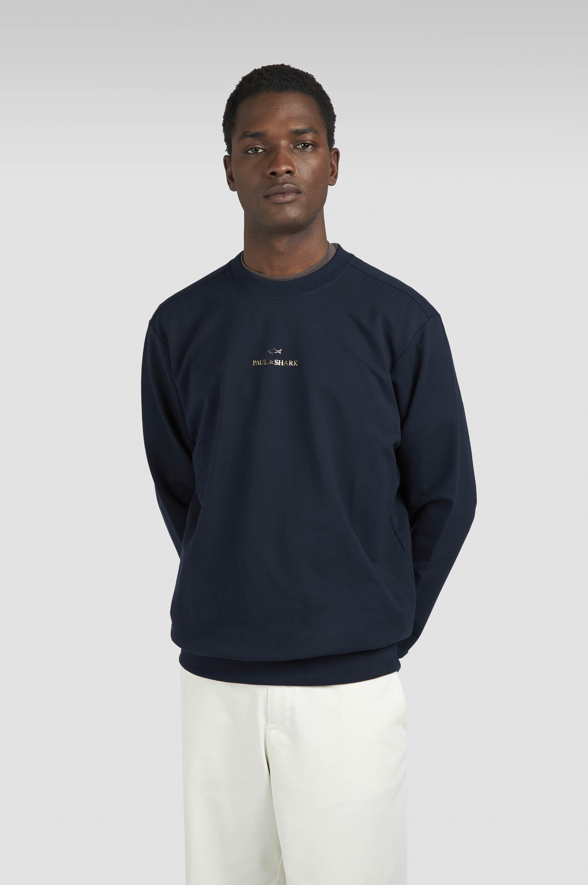 X-Soft cotton sweatshirt with logo print image number 0 X-Soft cotton sweatshirt with logo print image number 0