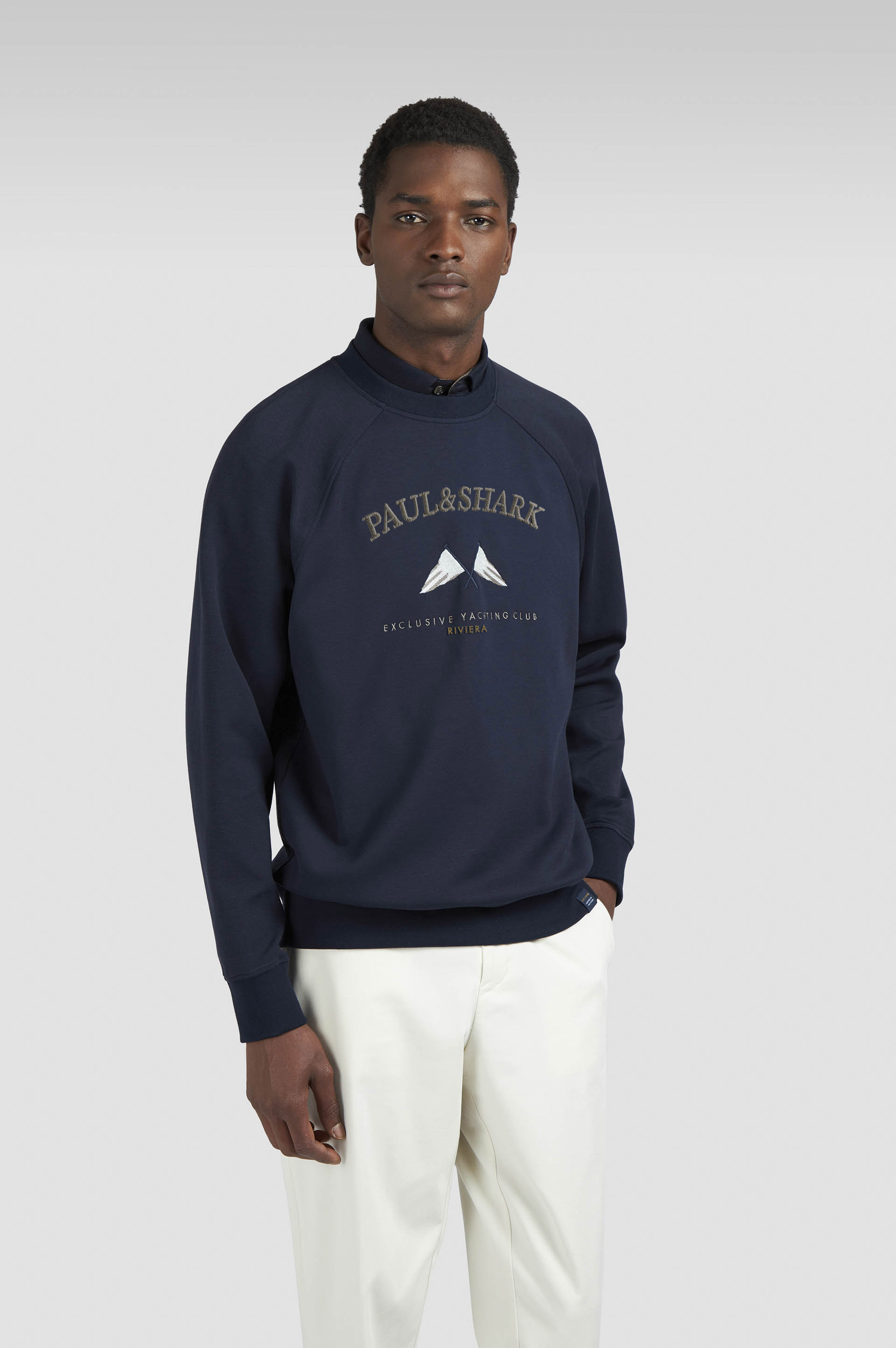 X-Soft cotton sweatshirt with embroidery image number 0 X-Soft cotton sweatshirt with embroidery image number 0