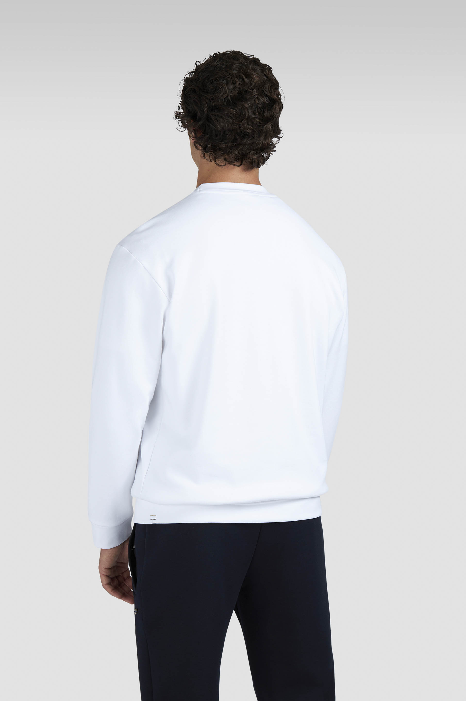 X-Soft cotton sweatshirt with logo print image number 3 X-Soft cotton sweatshirt with logo print image number 3