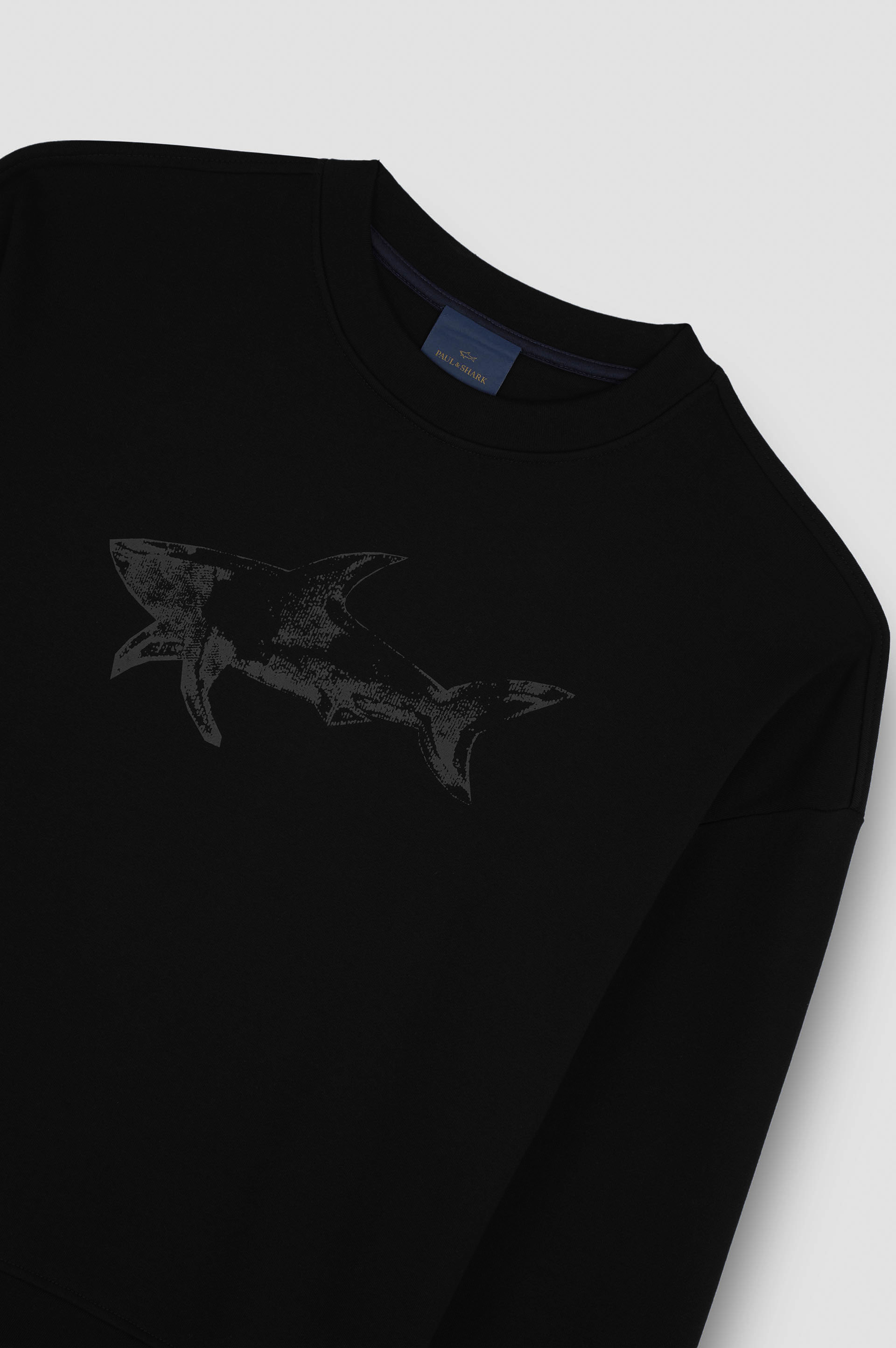 Sweatshirt en Cotton Fleece avec imprimé Shark image number 5