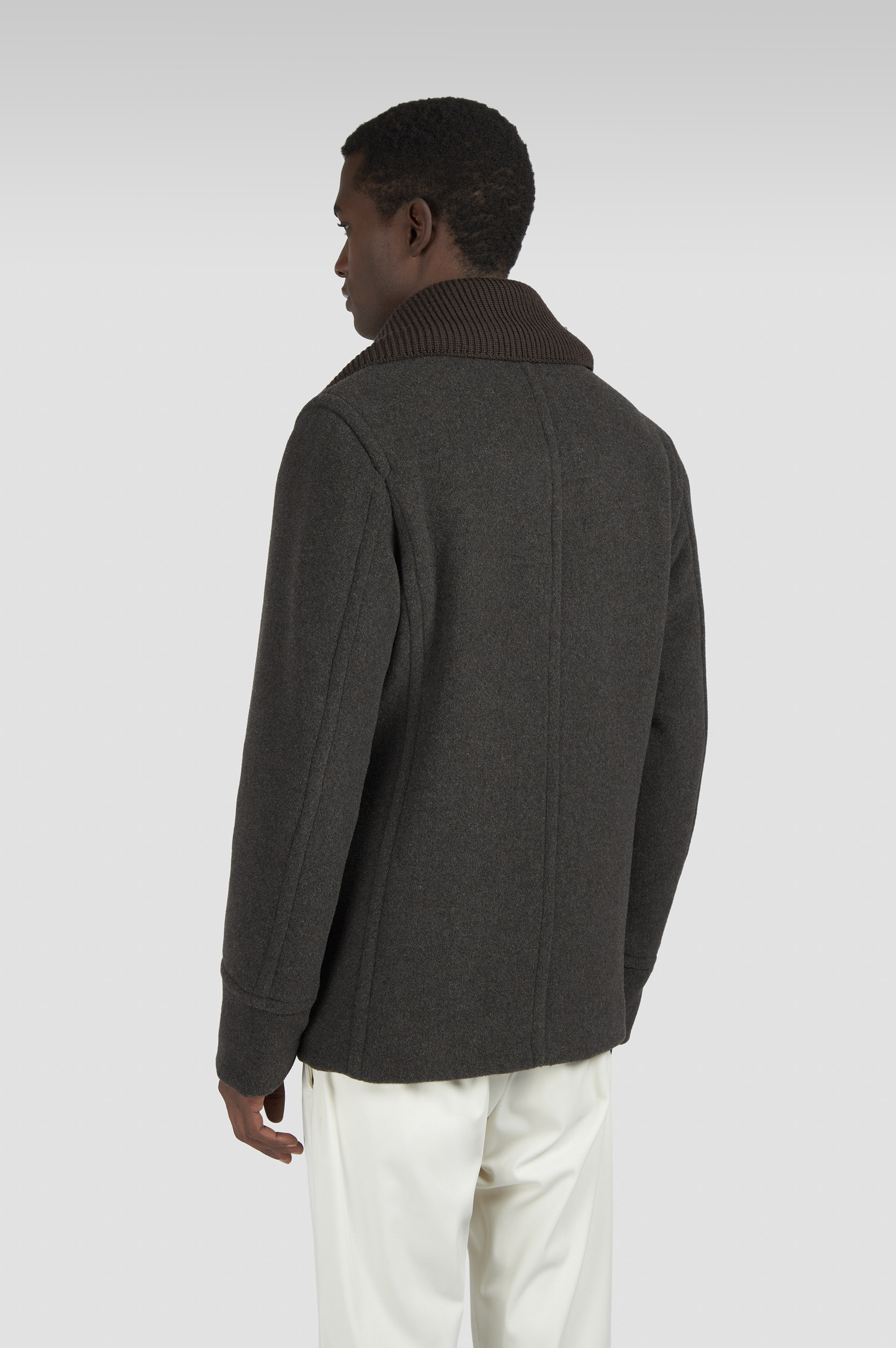 True Peacoat en laine et cachemire image number 3