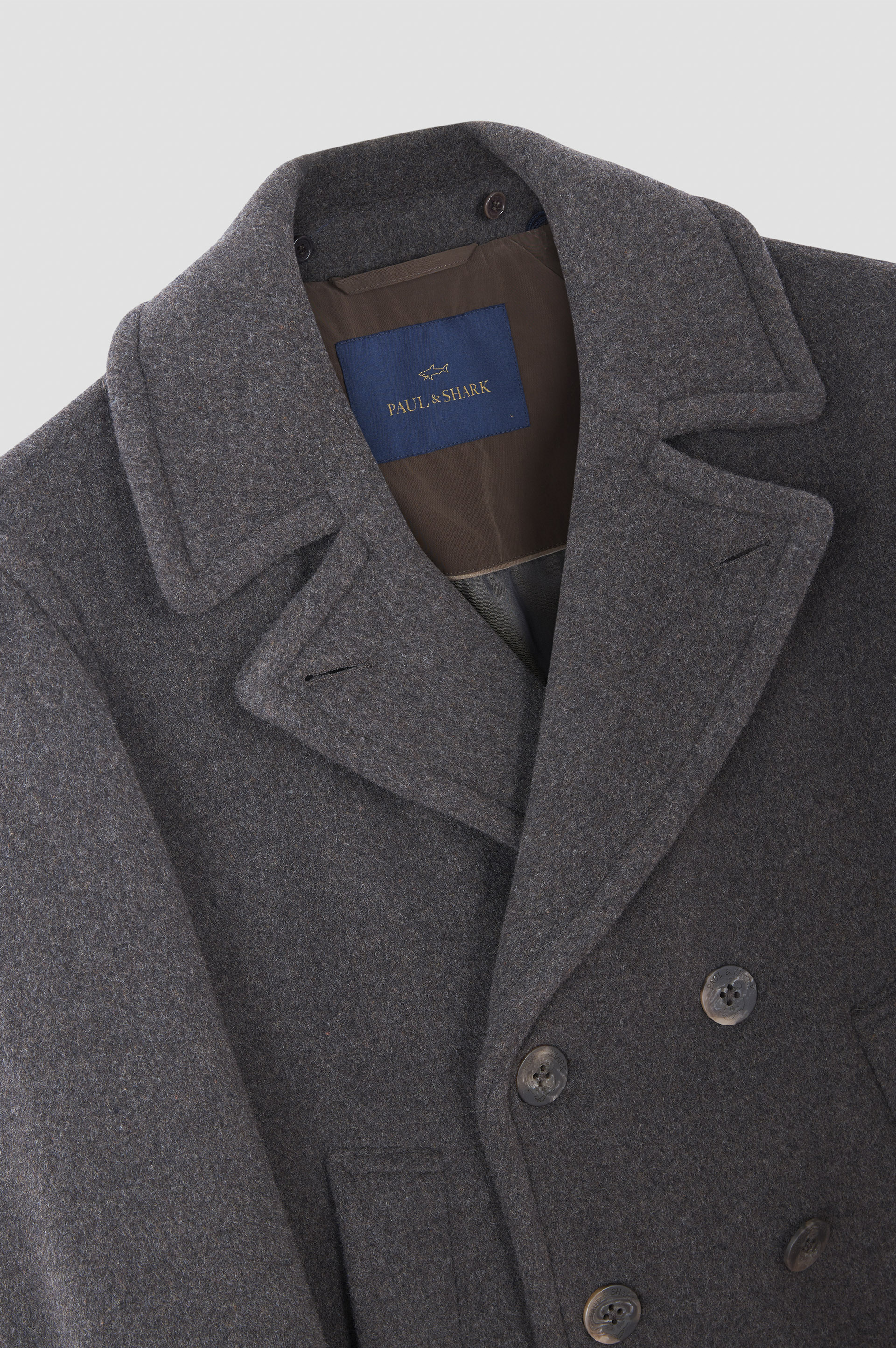 True Peacoat en laine et cachemire image number 9