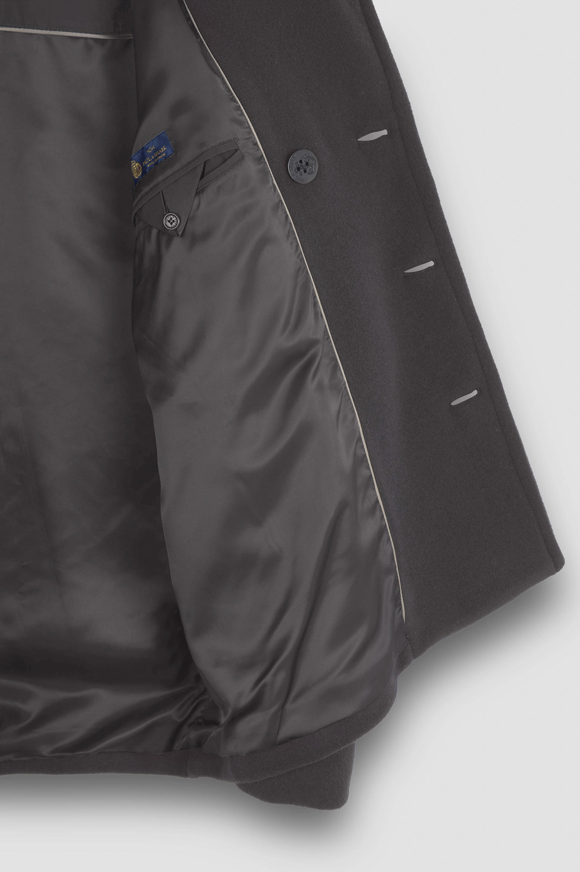 True Peacoat en laine et cachemire image number 6