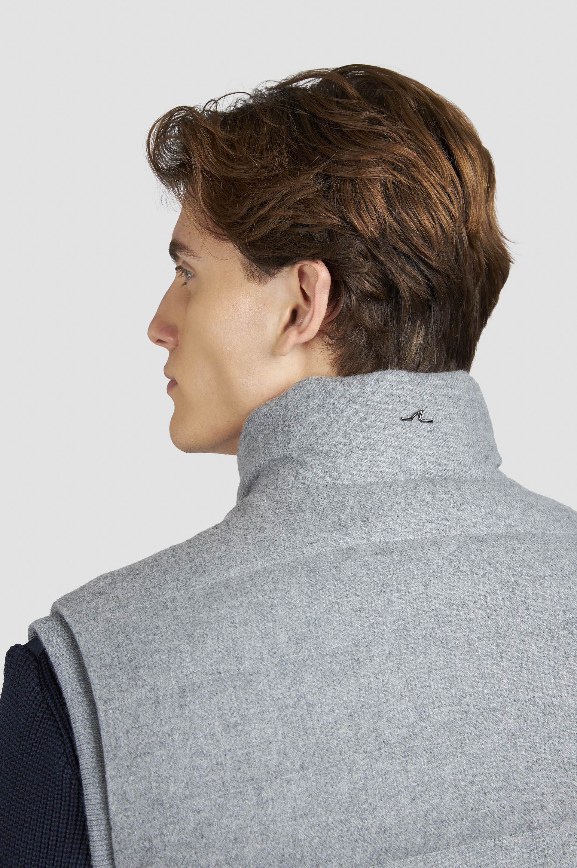 Padded gilet in wool and cashmere image number 5 Padded gilet in wool and cashmere image number 5