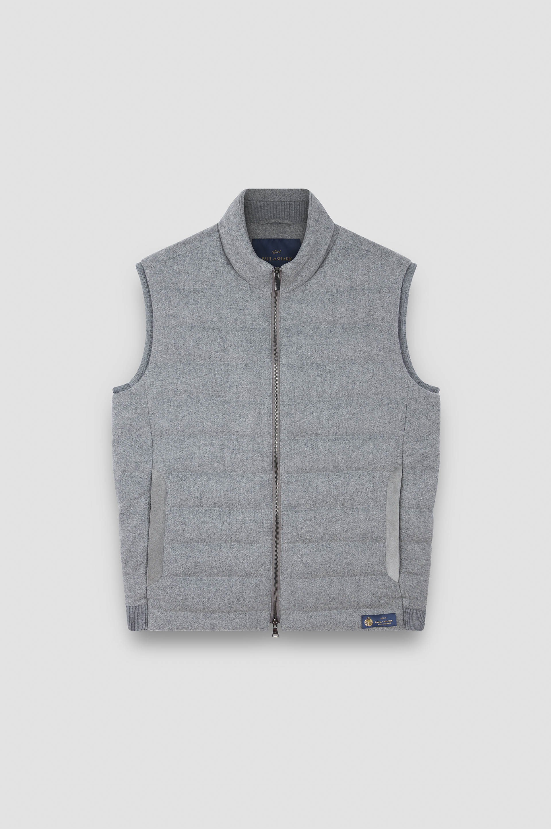 Padded gilet in wool and cashmere image number 1 Padded gilet in wool and cashmere image number 1