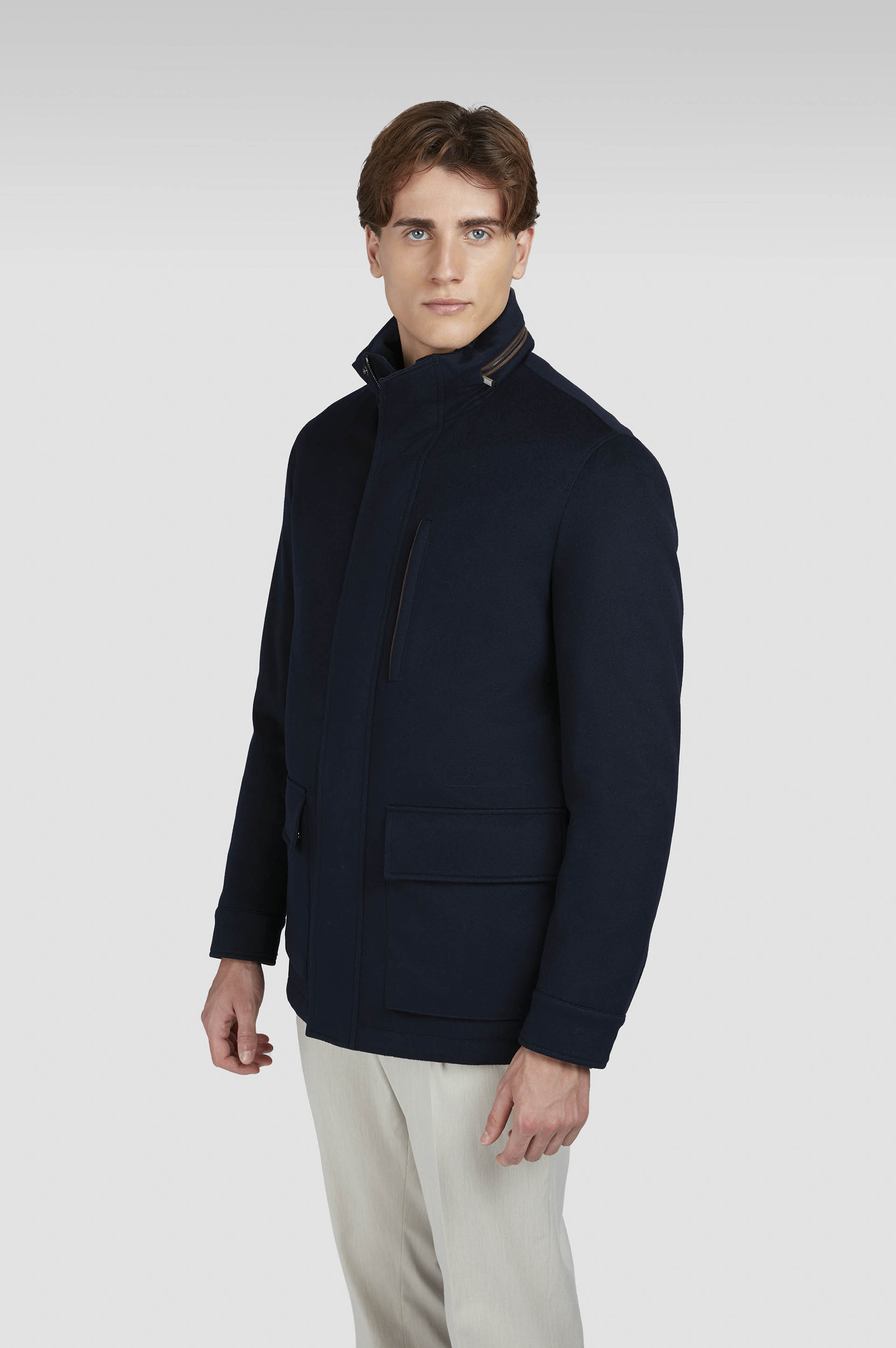 Manteau carcoat en cachemire image number 0 Manteau carcoat en cachemire image number 0