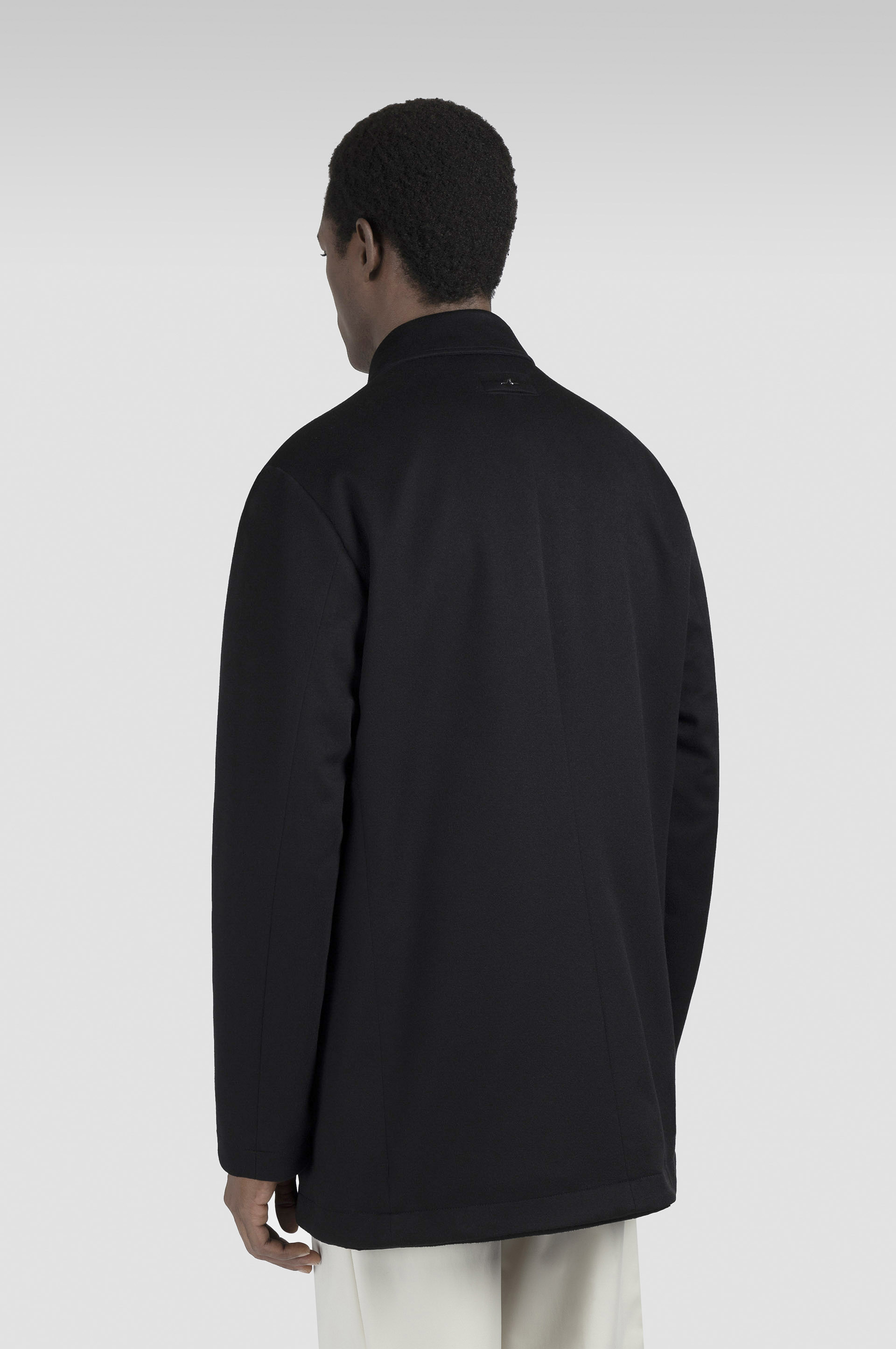 Reversible carcoat in cashmere and Typhoon® image number 3 Reversible carcoat in cashmere and Typhoon® image number 3