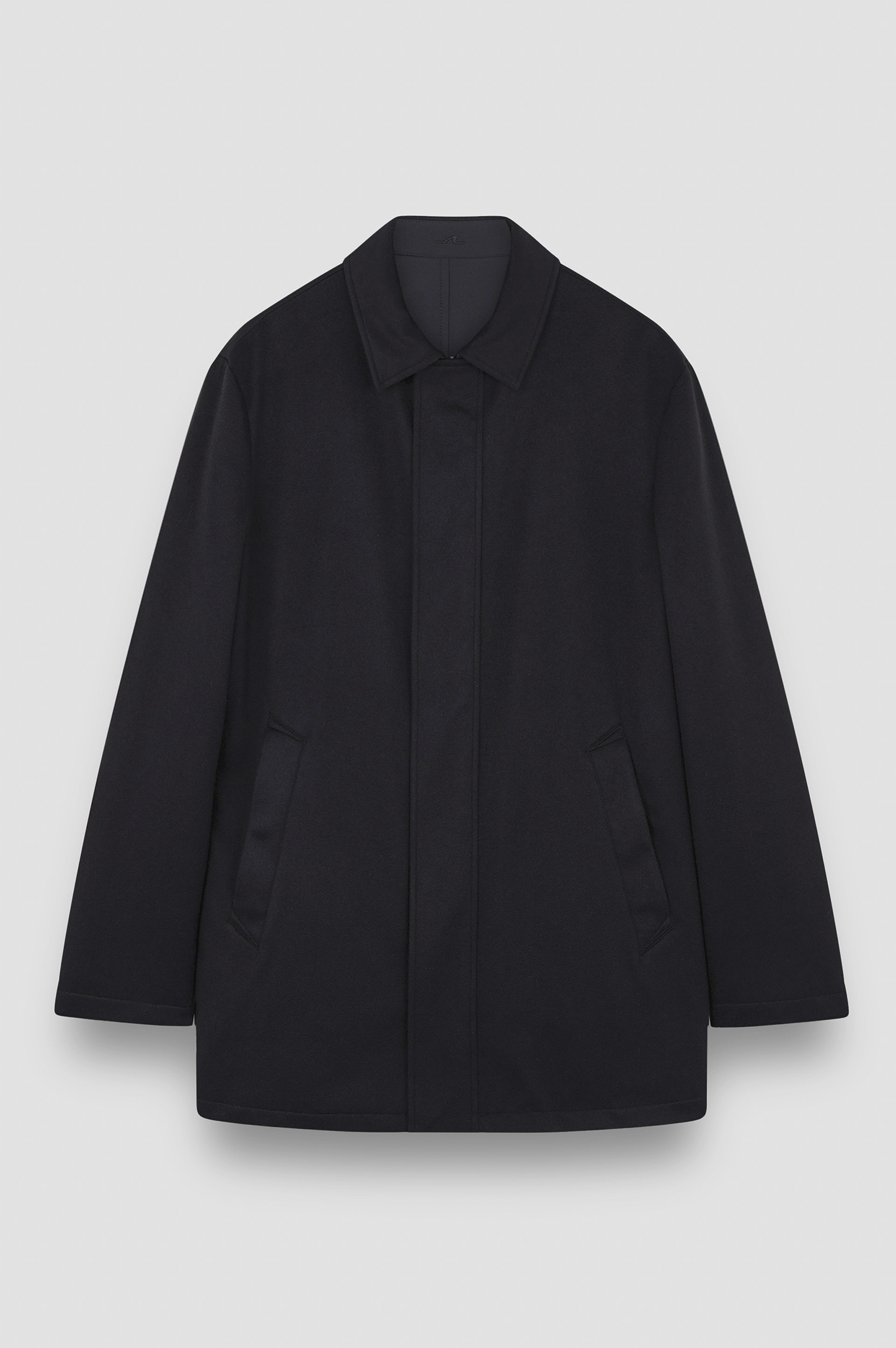Reversible carcoat in cashmere and Typhoon® image number 9 Reversible carcoat in cashmere and Typhoon® image number 9