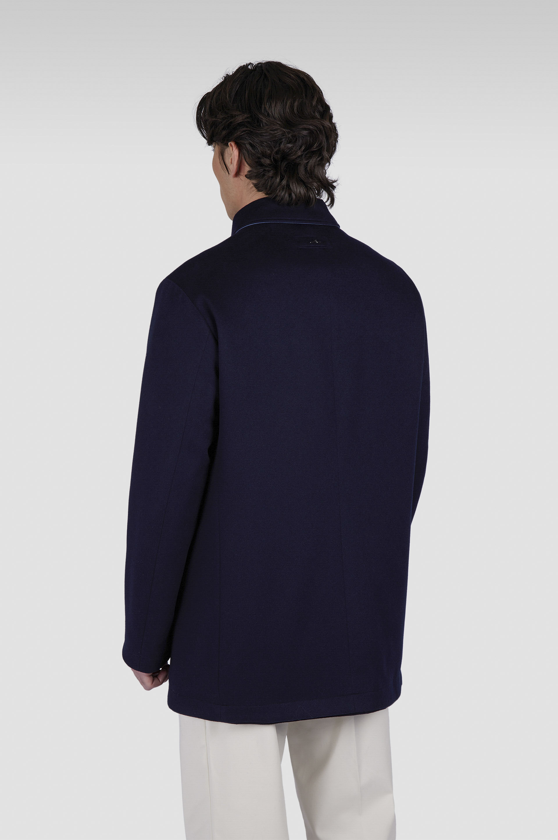 Reversible carcoat in cashmere and Typhoon® image number 3 Reversible carcoat in cashmere and Typhoon® image number 3