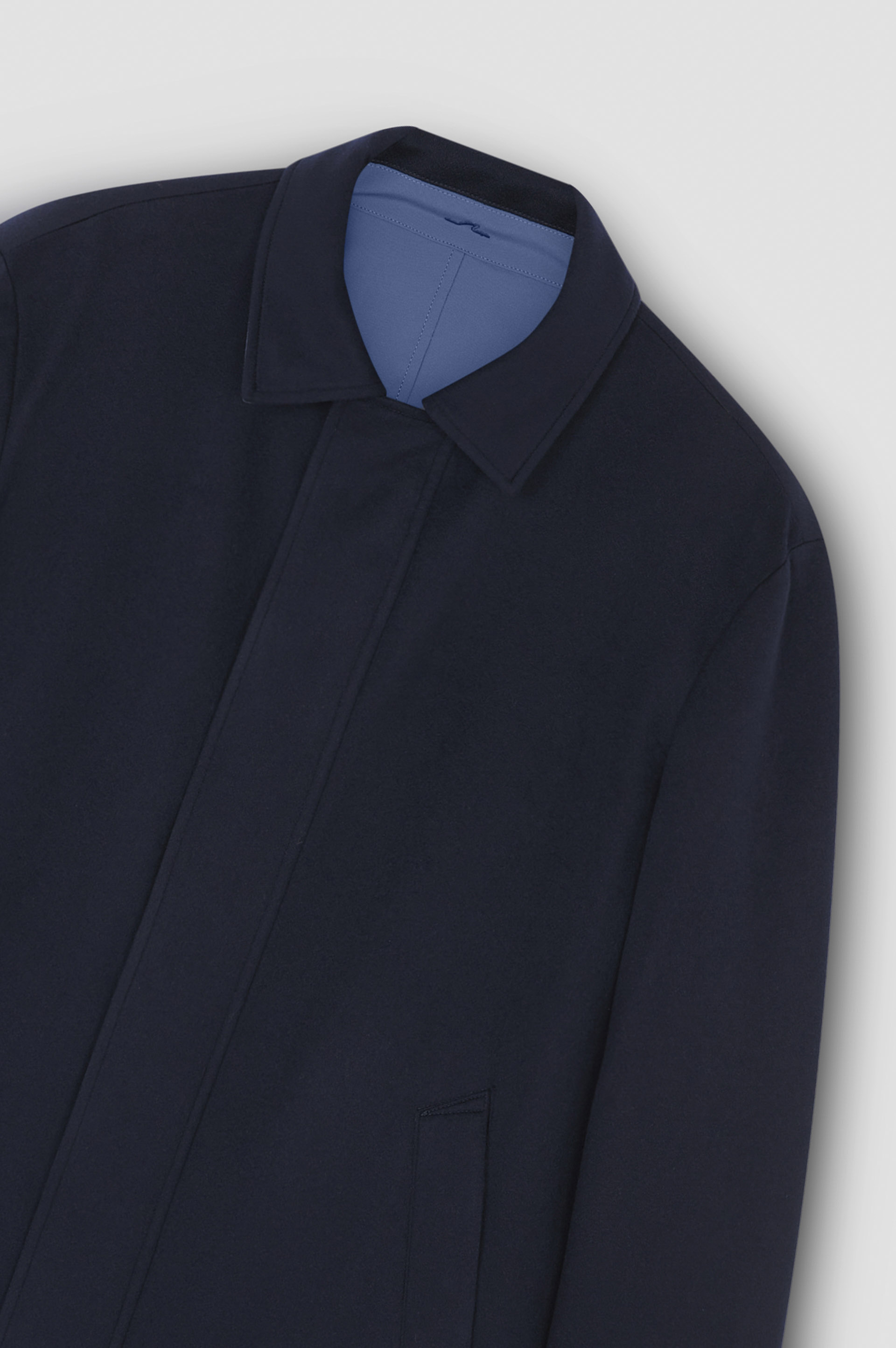 Reversible carcoat in cashmere and Typhoon® image number 6 Reversible carcoat in cashmere and Typhoon® image number 6