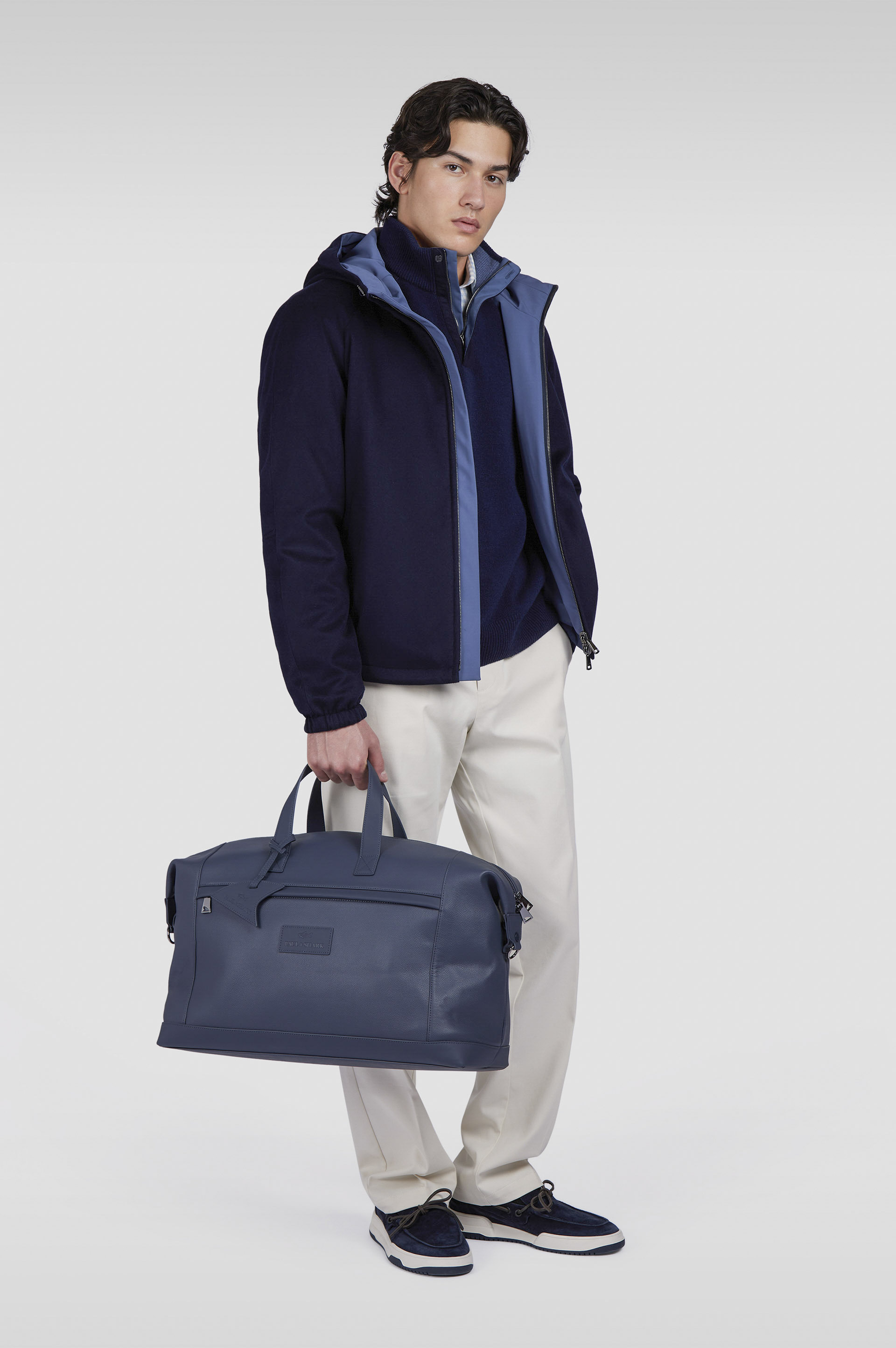 Reversible jacket in cashmere and Typhoon® image number 2 Reversible jacket in cashmere and Typhoon® image number 2