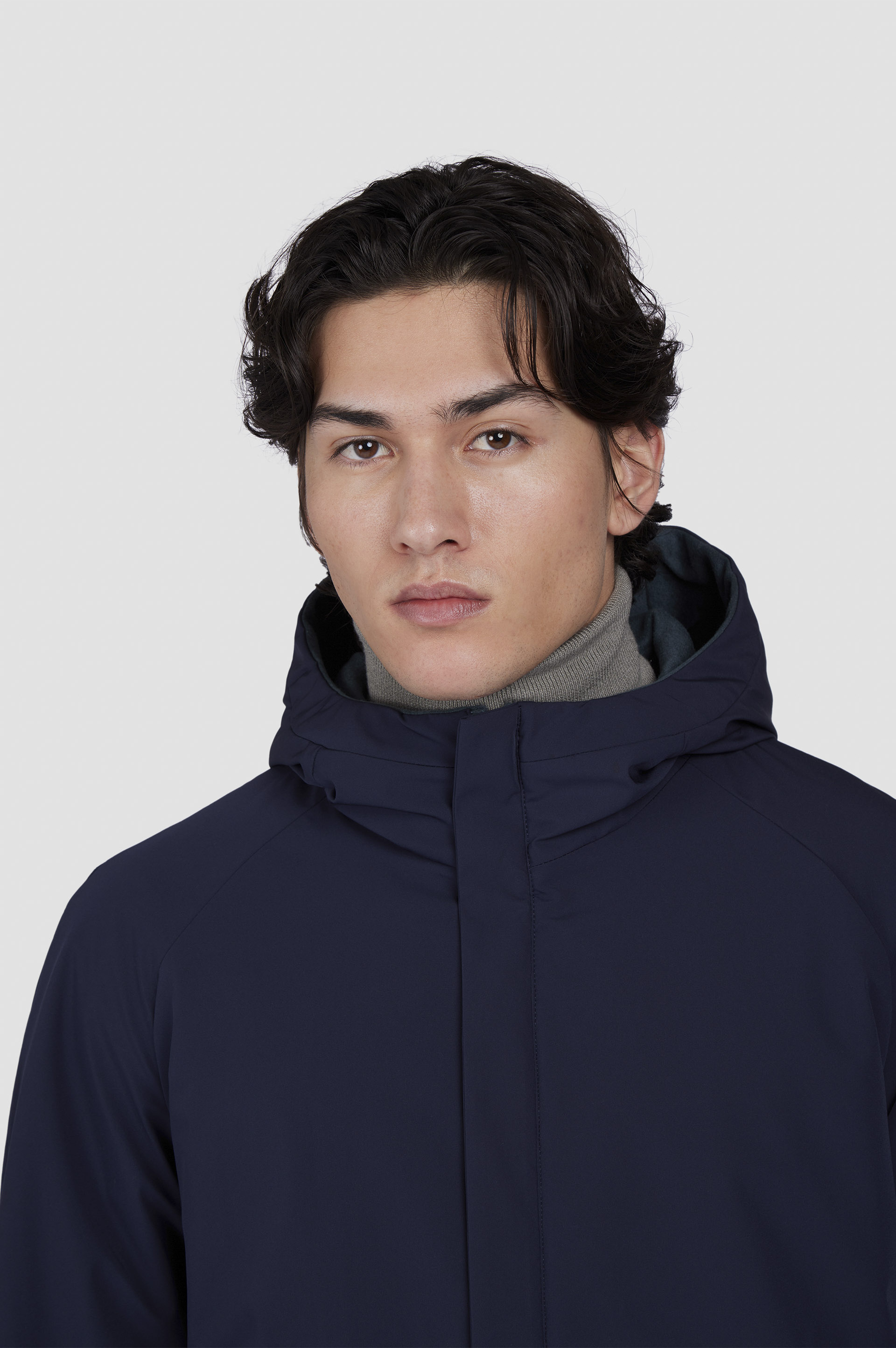 Reversible jacket in cashmere and Typhoon® image number 8 Reversible jacket in cashmere and Typhoon® image number 8