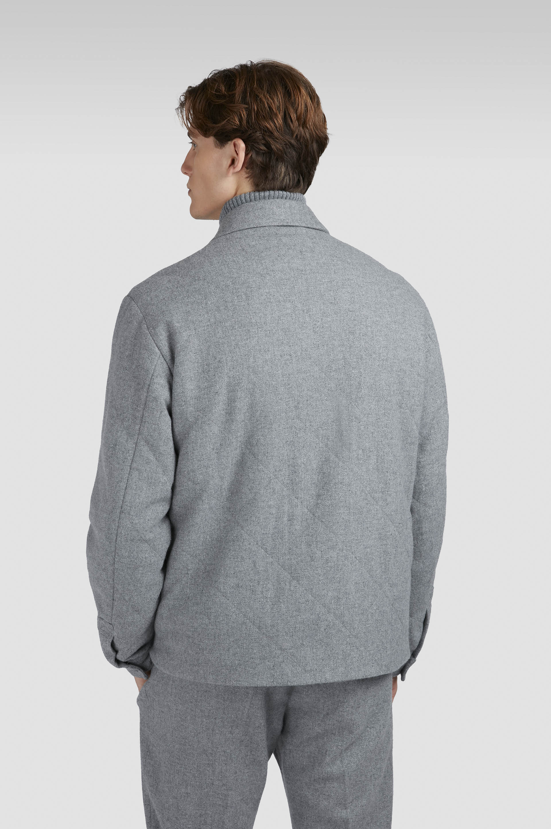 Quilted wool and cashmere shacket image number 3 Quilted wool and cashmere shacket image number 3