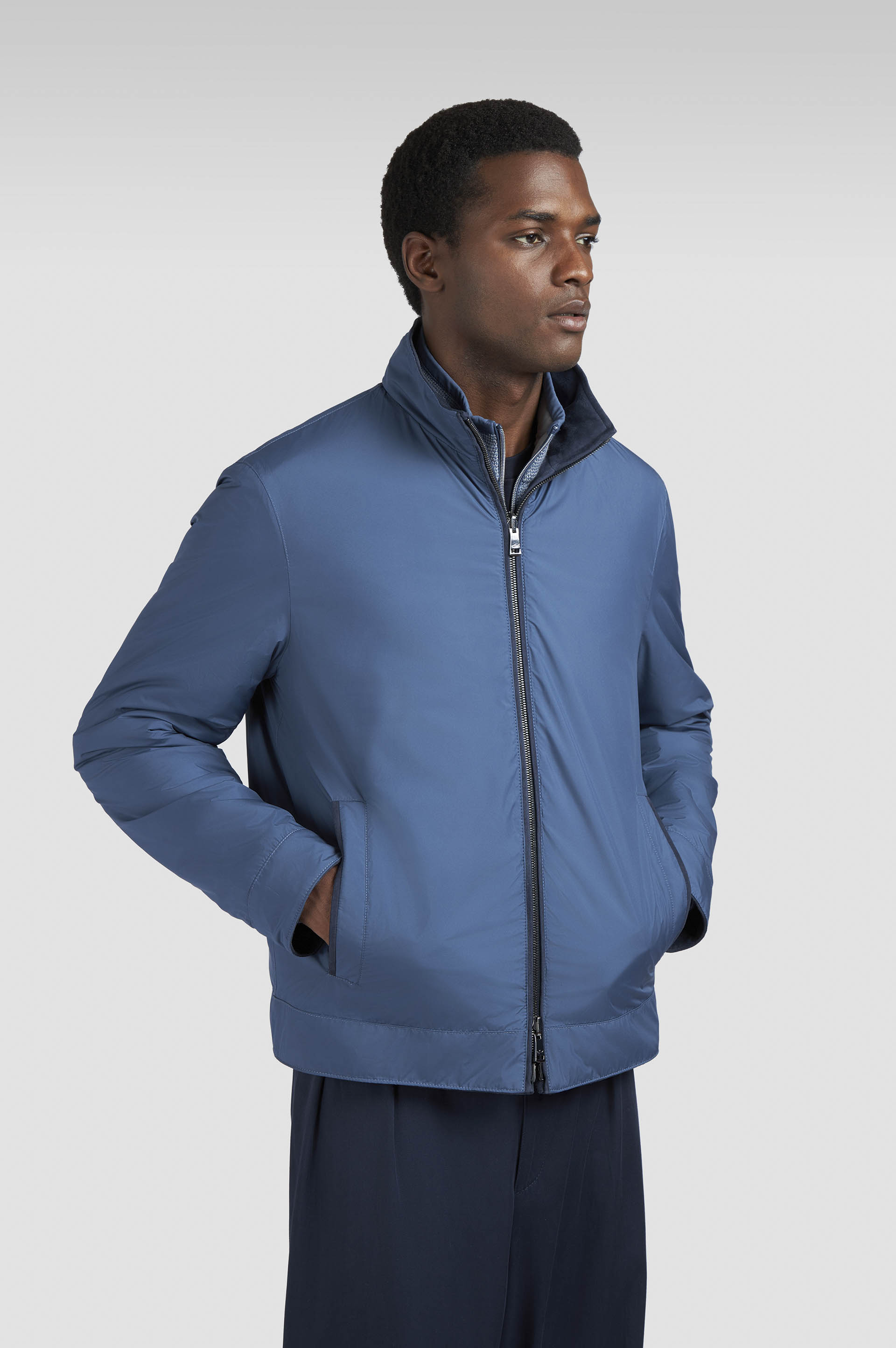 Reversible jacket in Aqualeather image number 8