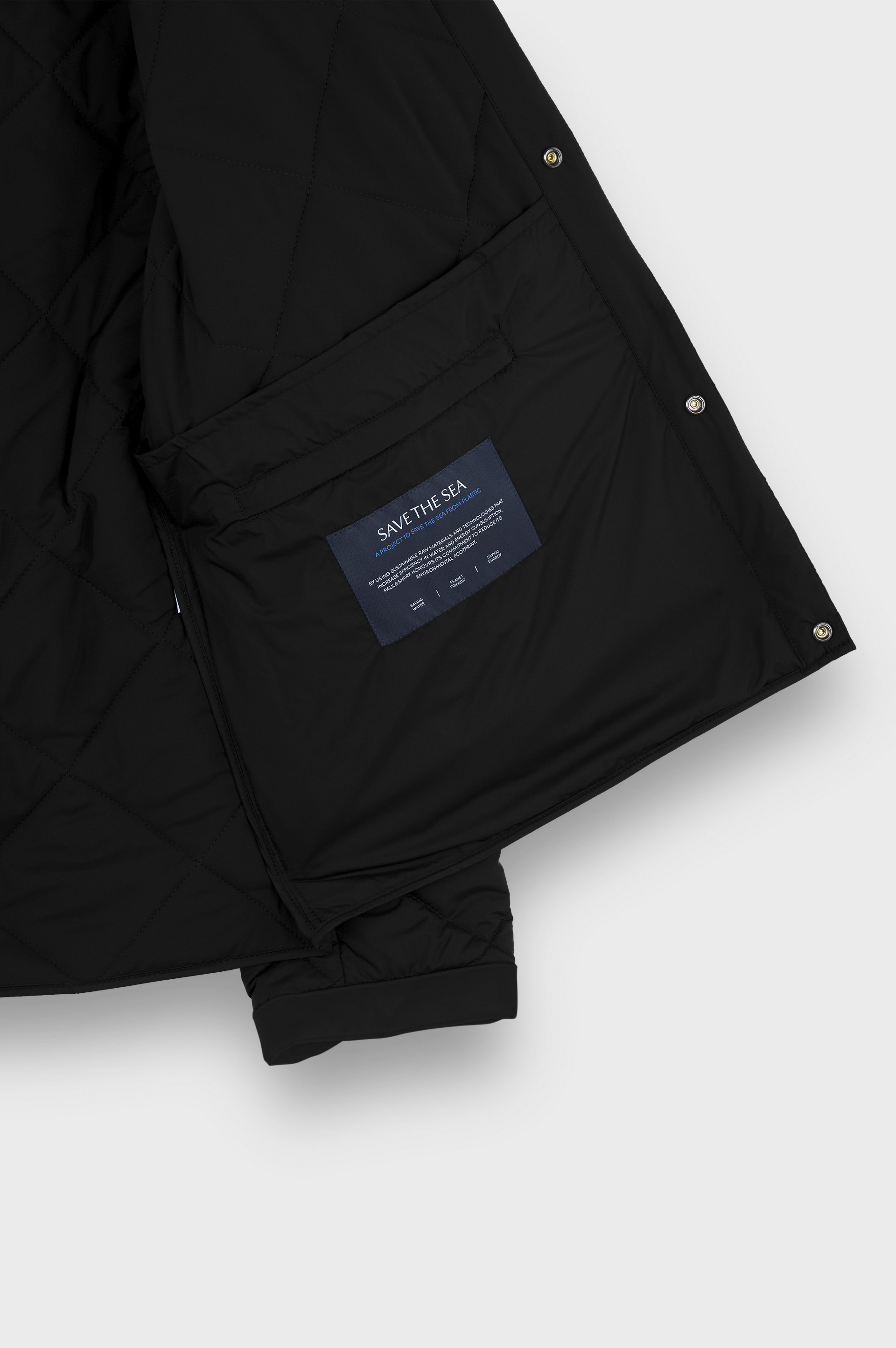 Chaqueta acolchada en tejido técnico con detalles en Alcantara® image number 6