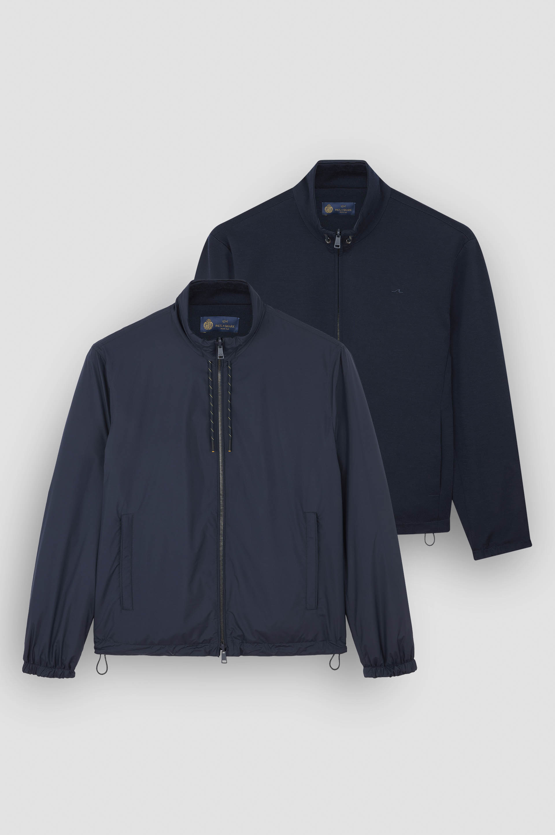 Blouson réversible en laine, soie et microfibre image number 1