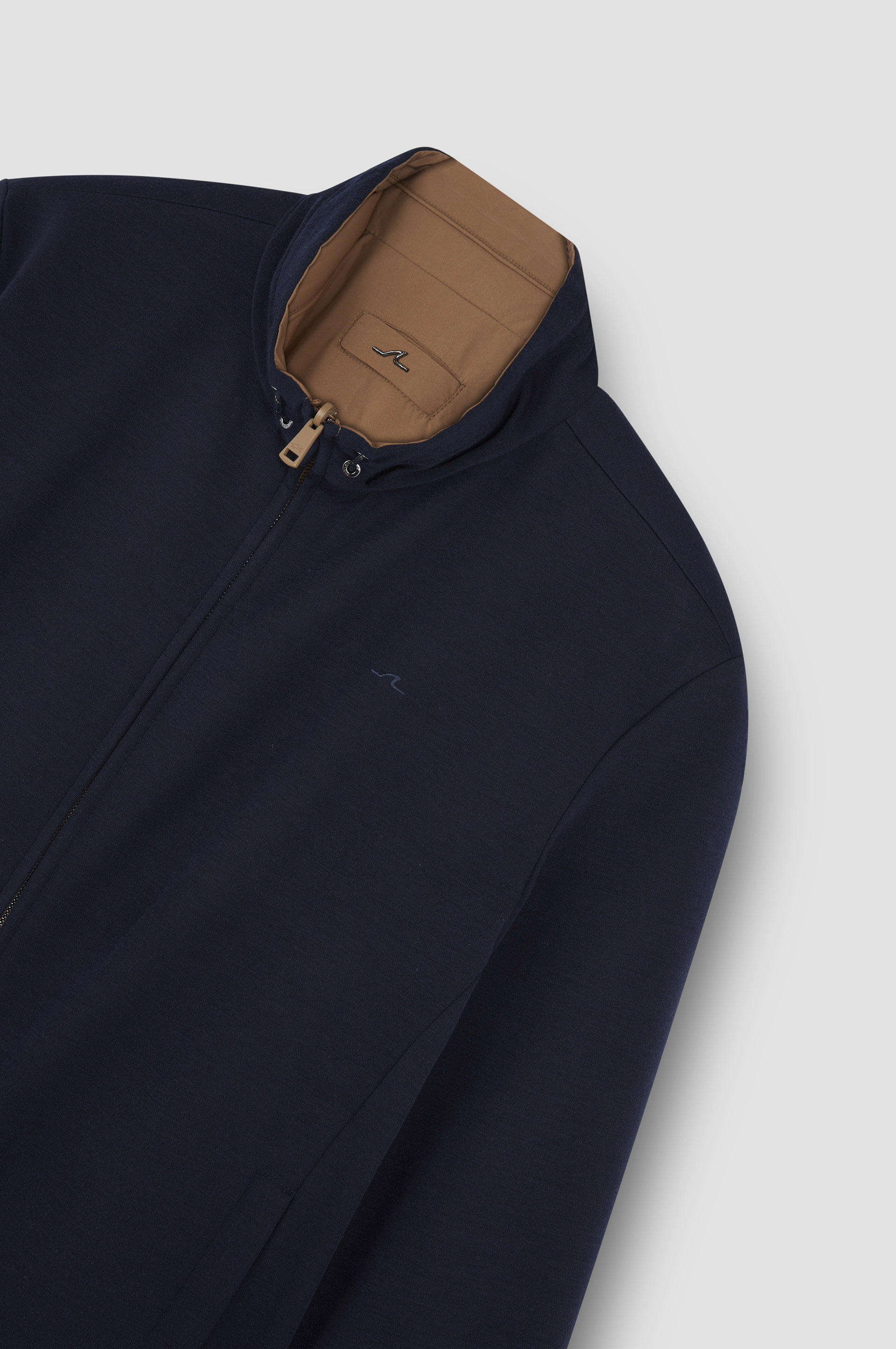 Reversible blouson in wool, silk, and microfiber image number 6 Reversible blouson in wool, silk, and microfiber image number 6