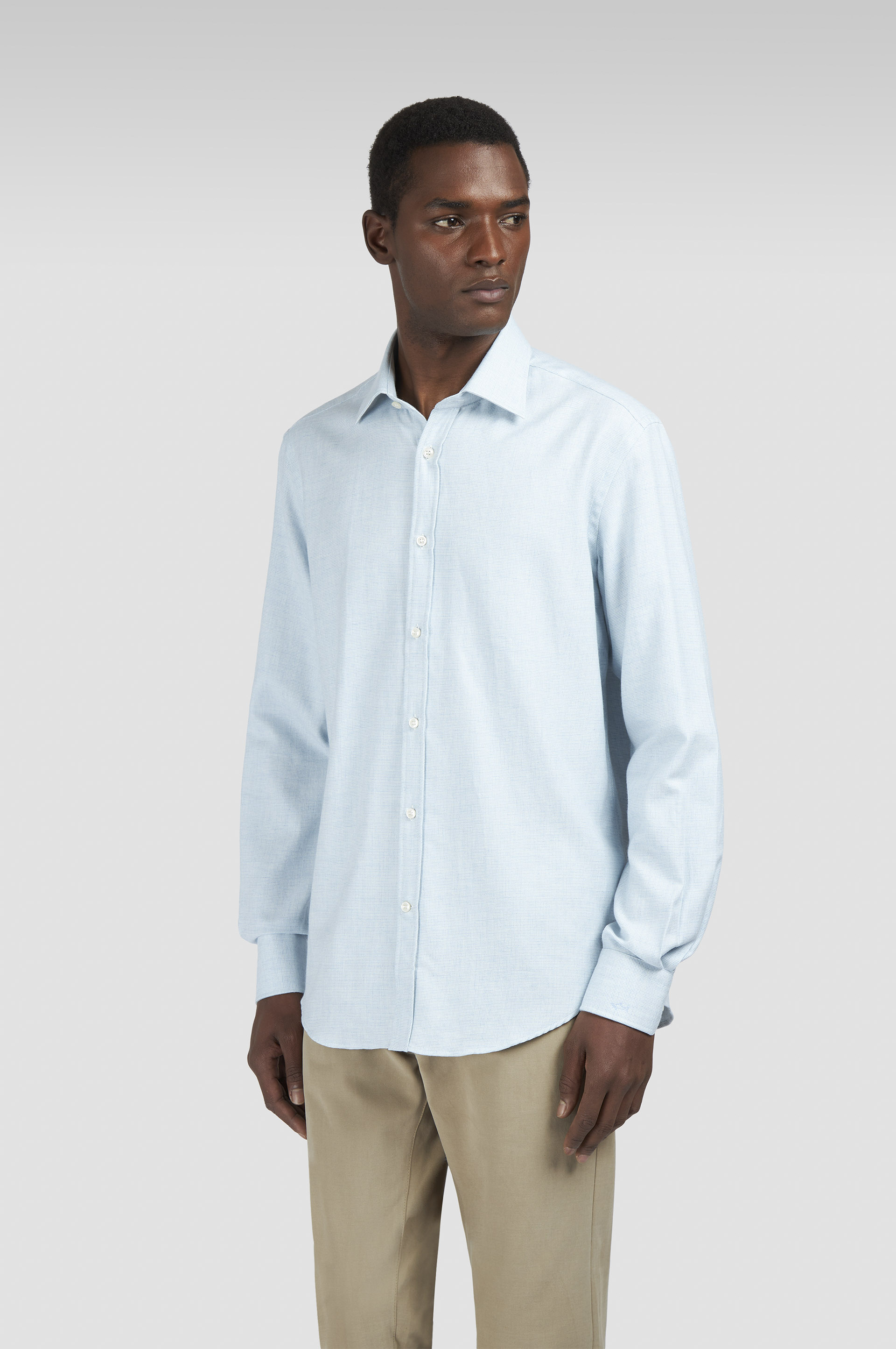 Camisa de cachemir y algod&oacute;n image number 0