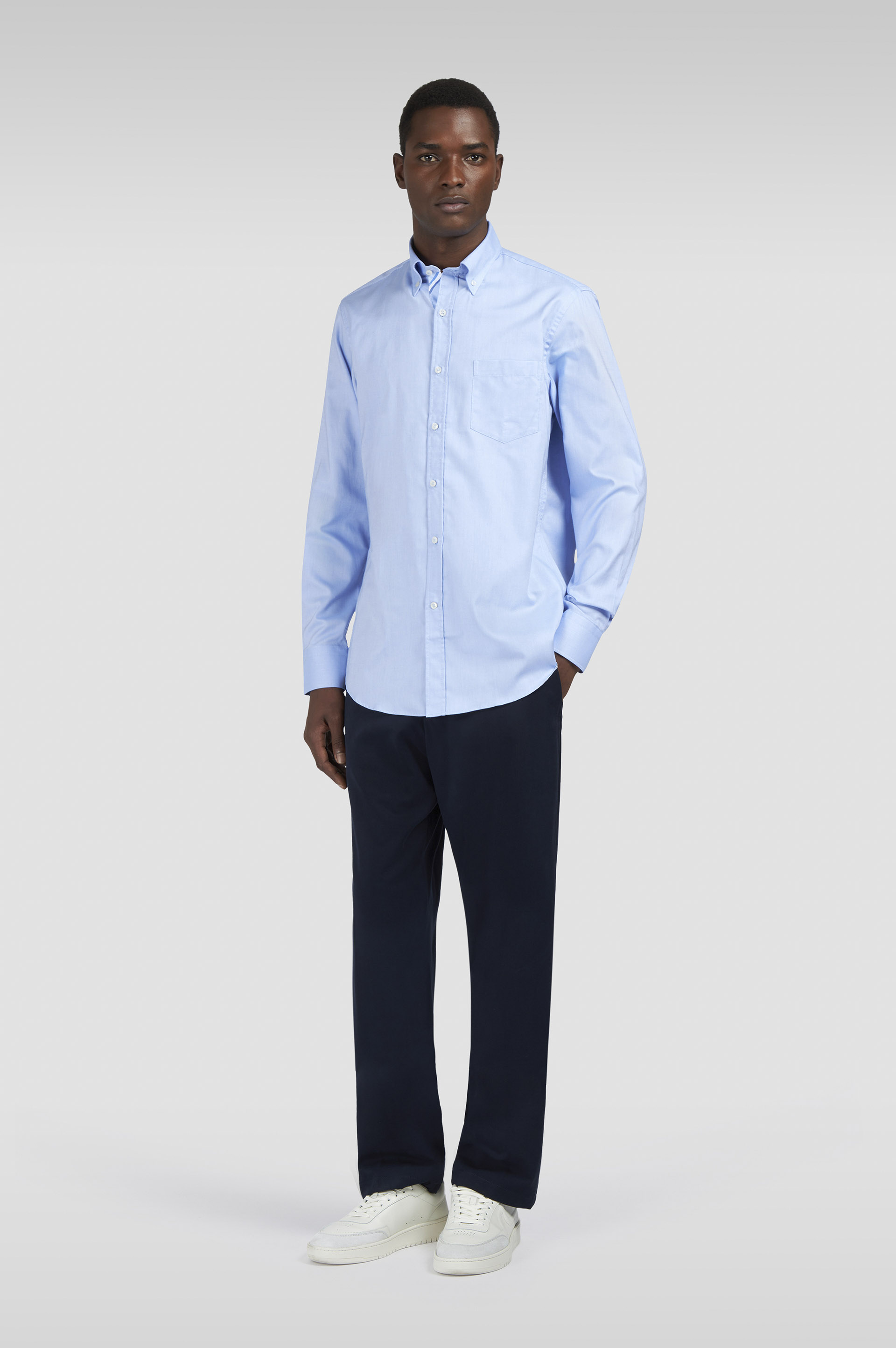 Winter Oxford cotton shirt image number 2 Winter Oxford cotton shirt image number 2