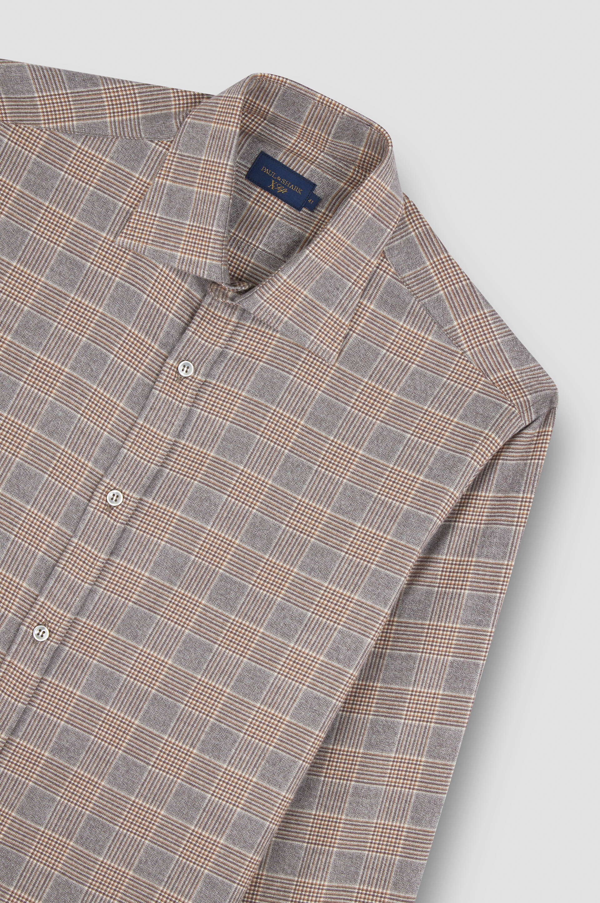 Camicia X-Soft in cotone con motivo a quadri image number 5 Camicia X-Soft in cotone con motivo a quadri image number 5