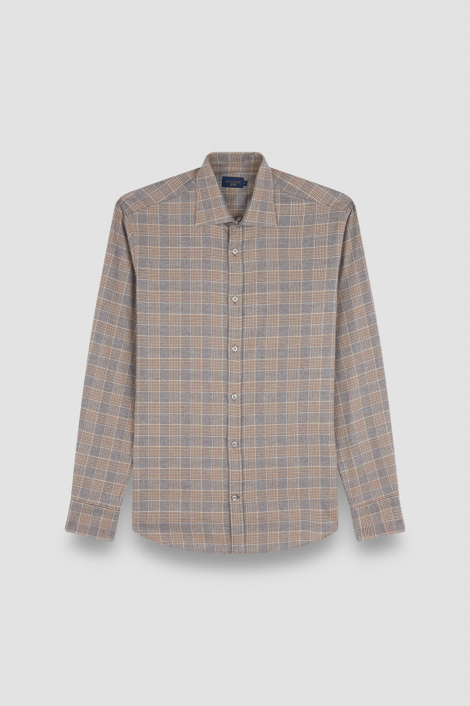 Camicia X-Soft in cotone con motivo a quadri image number 1 Camicia X-Soft in cotone con motivo a quadri image number 1